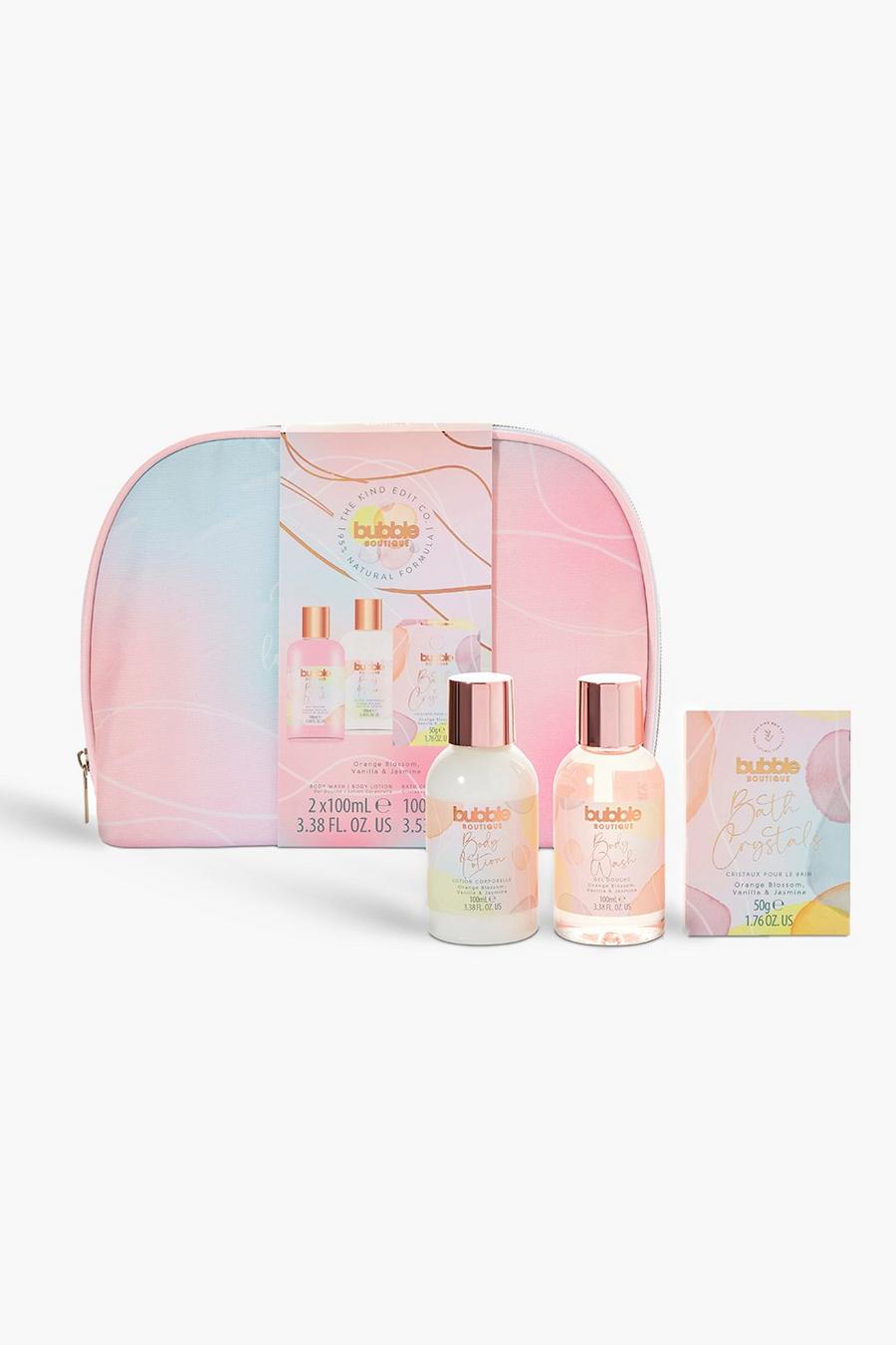 Pink rosa The Kind Edit Co.Bubble Boutique Cosmetic Bag Set