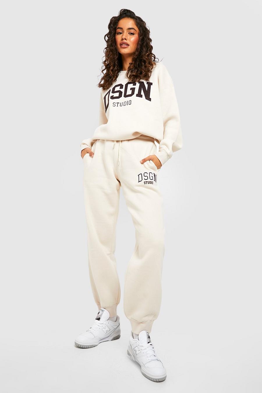 Stone Applique Embroidered Oversized Jogger image number 1