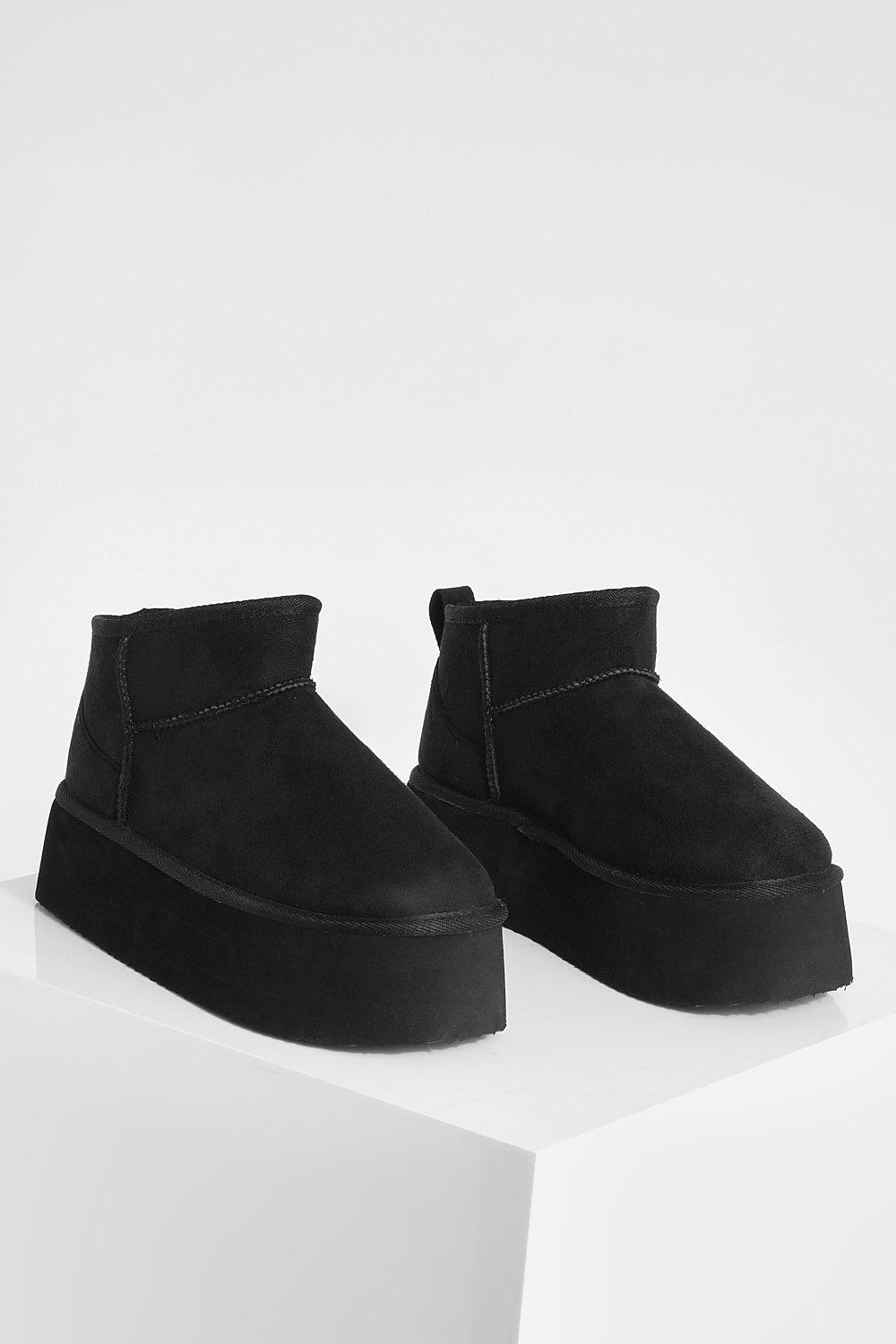 Ultra Mini Platform Cozy Boots