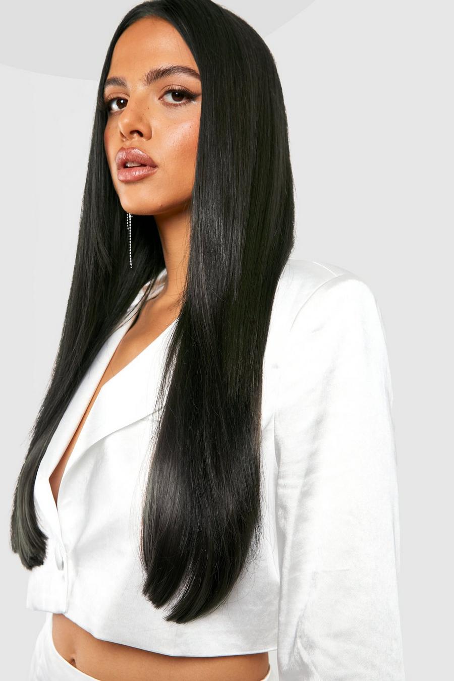 Black Lullabellz Thick 24` 1 Piece Straight Clip In Hair Extensions Haar Extensions image number 1