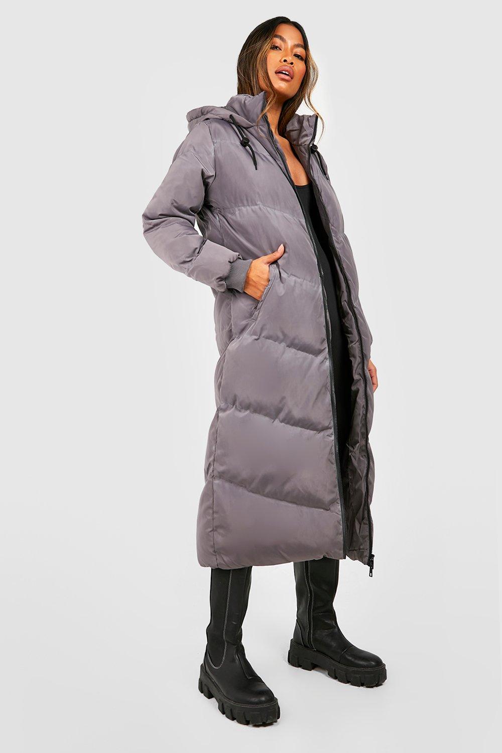 Boohoo longline puffer on sale coat