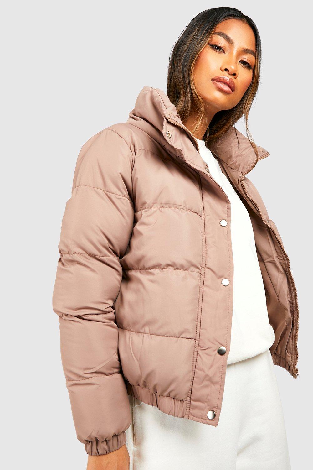 boohoo Funnel Neck Puffer Jacket