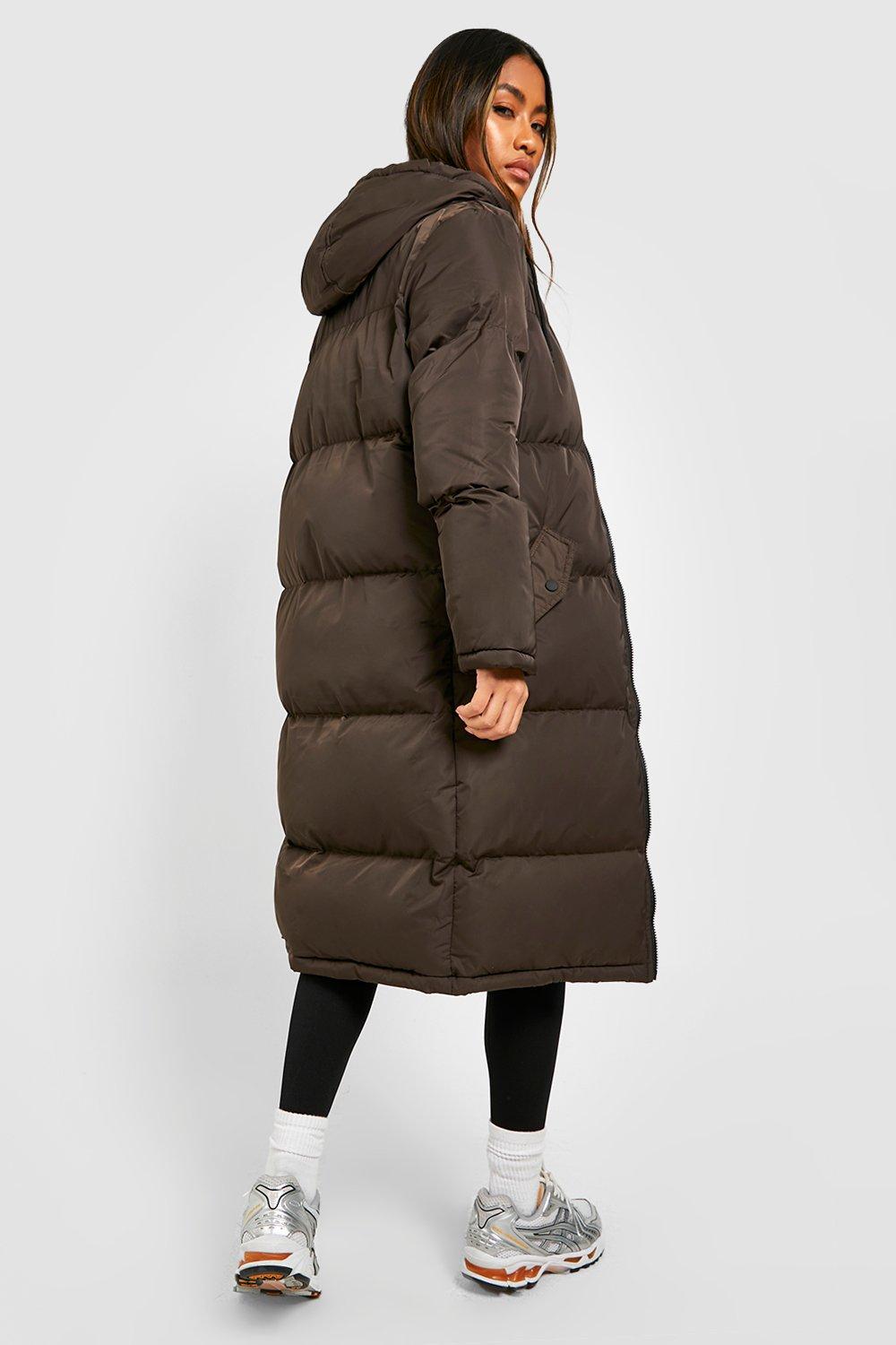 Longline Puffer Jacket boohoo USA