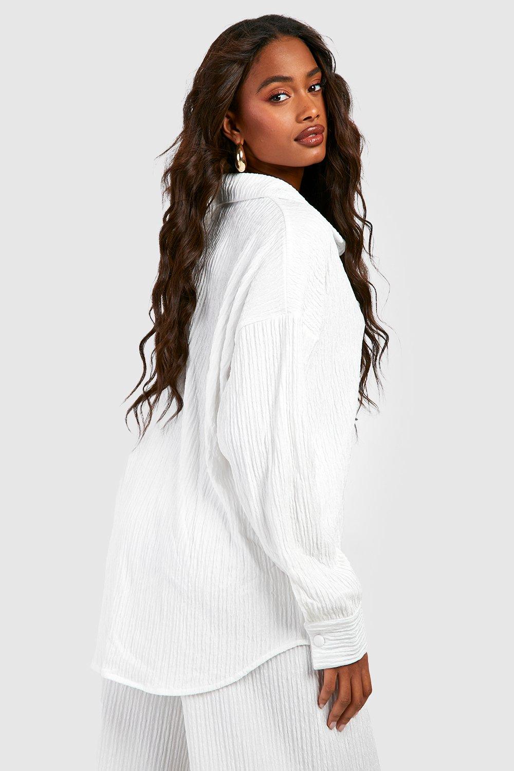 White Crinkle Shirt – Dilettante