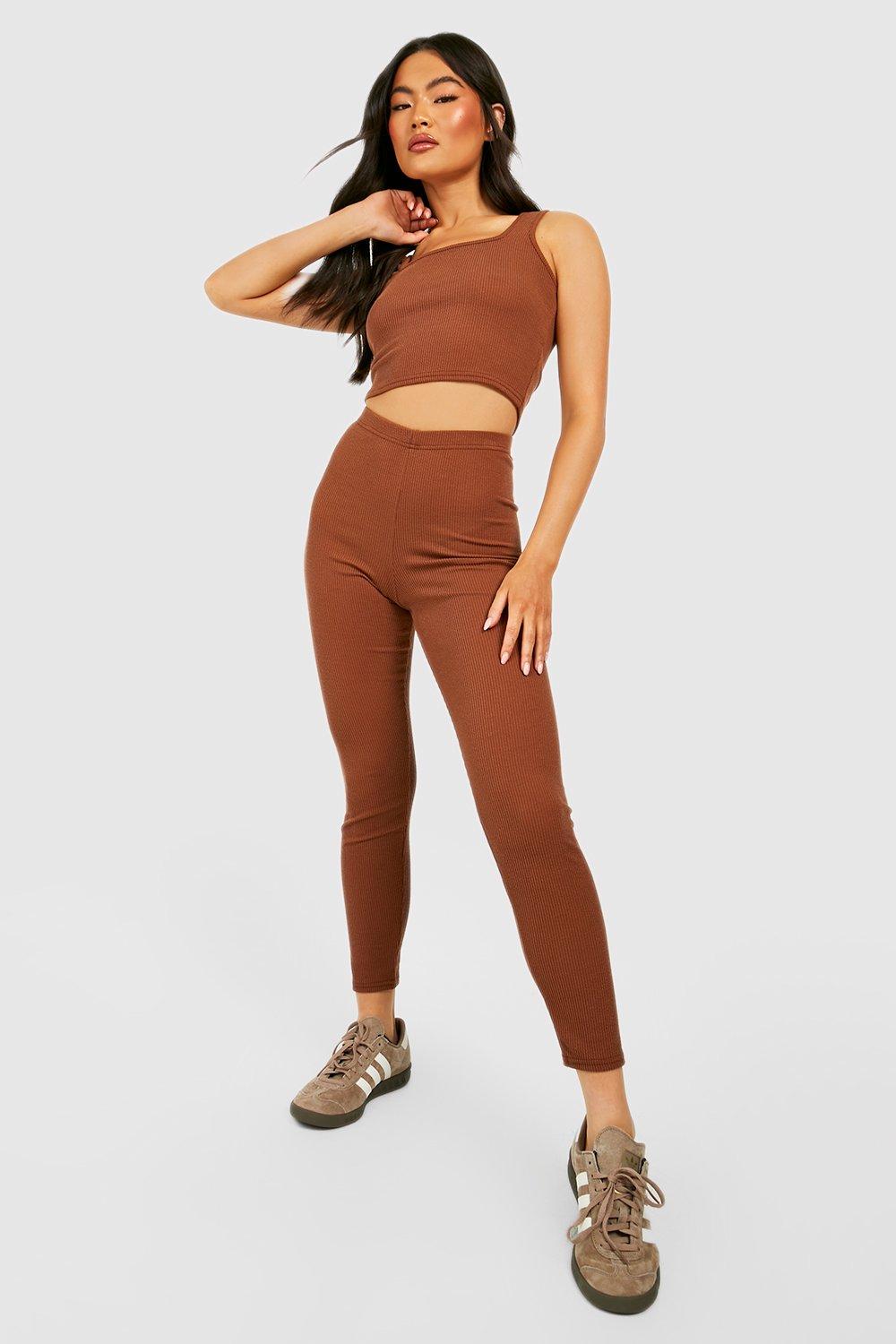 High waisted leggings clearance boohoo