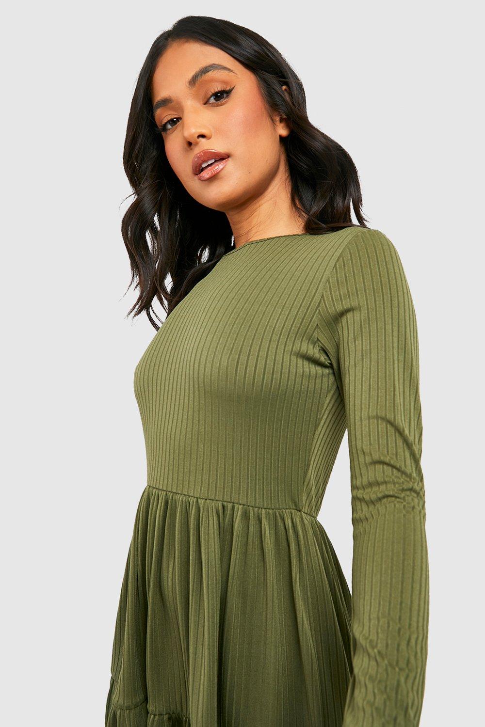 Boohoo petite smock store dress