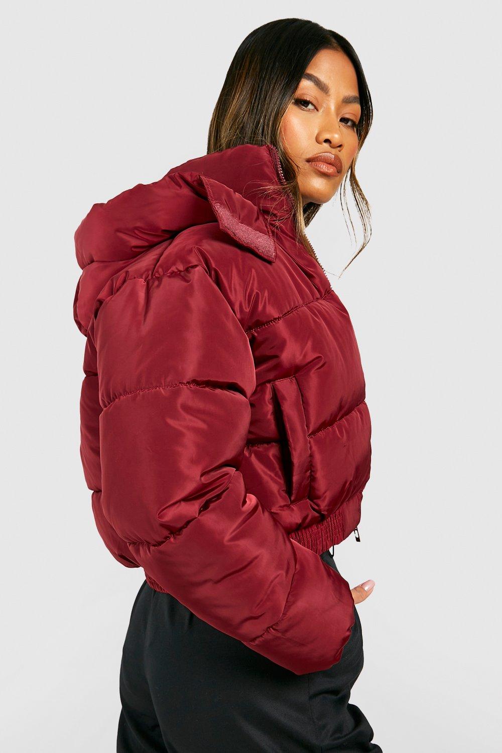 Women's Hooded Crop Puffer Jacket