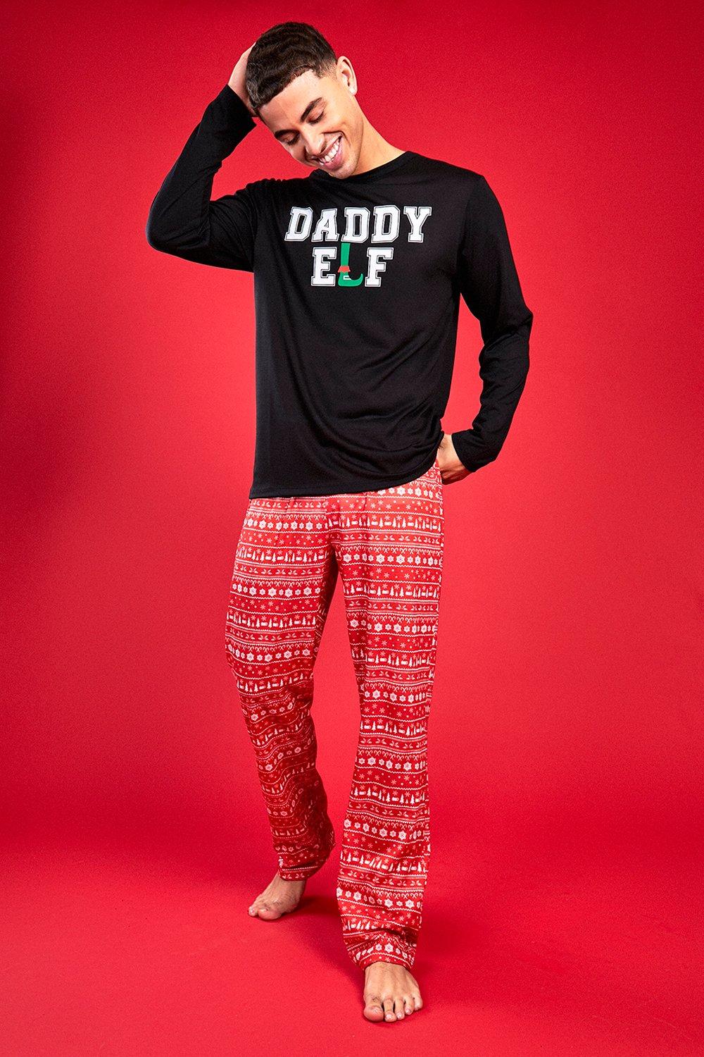 Boohoo mens christmas online pyjamas