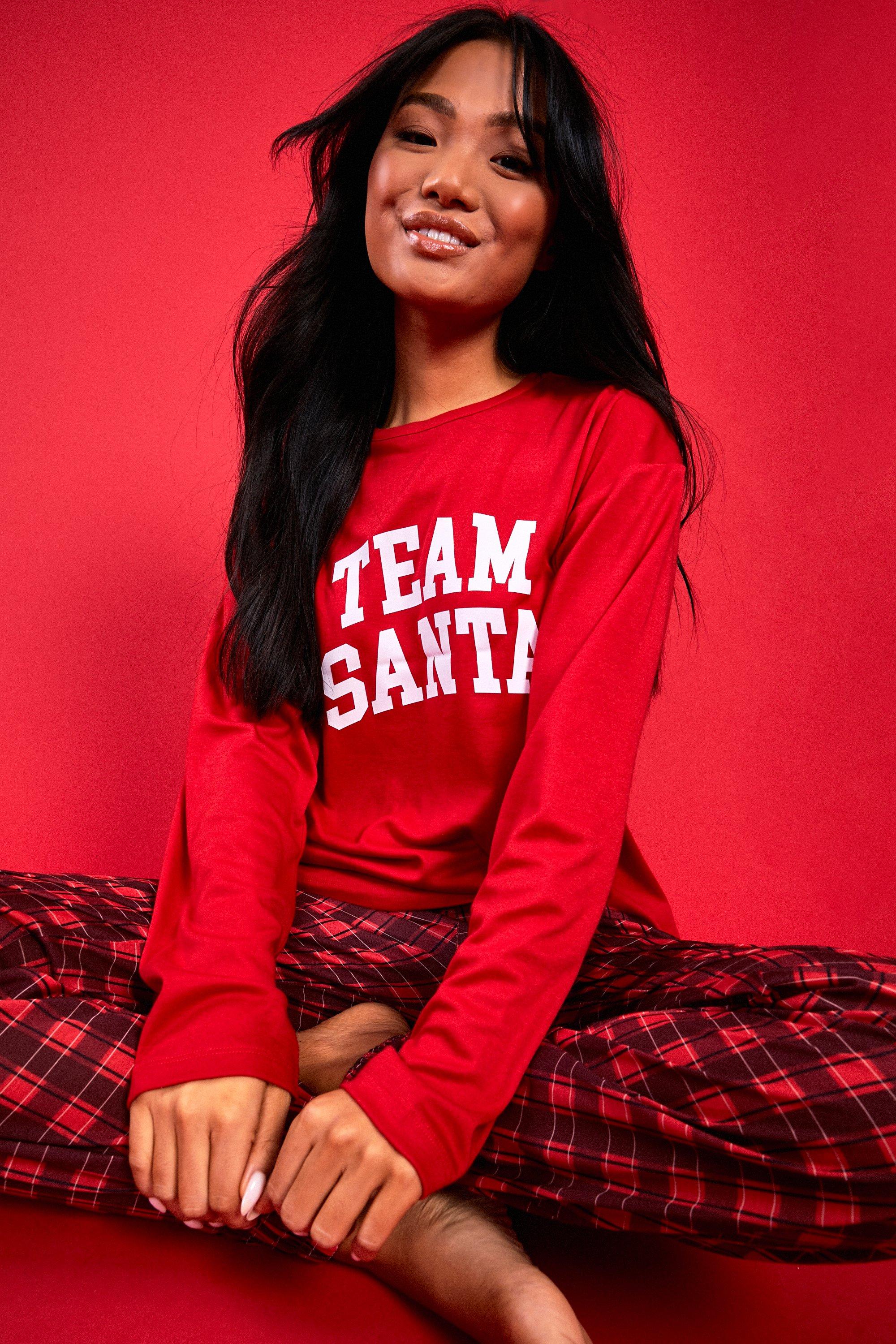 Ladies Team Santa Family Pj Set