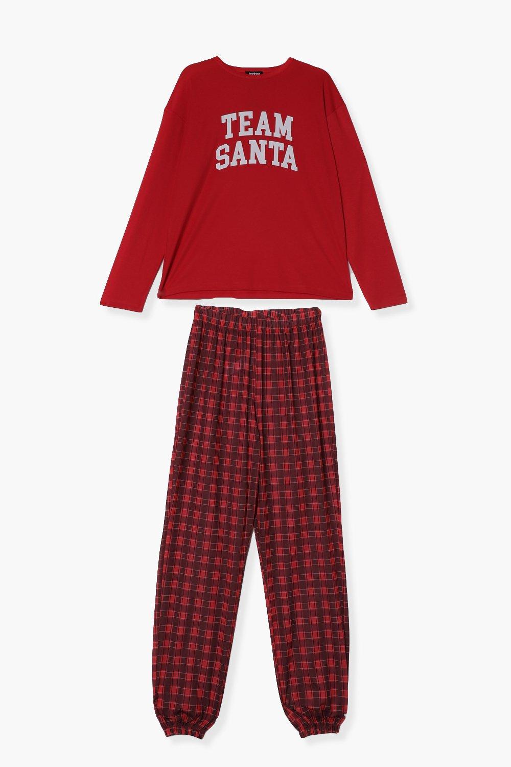 Ladies Team Santa Family Pj Set boohoo NO