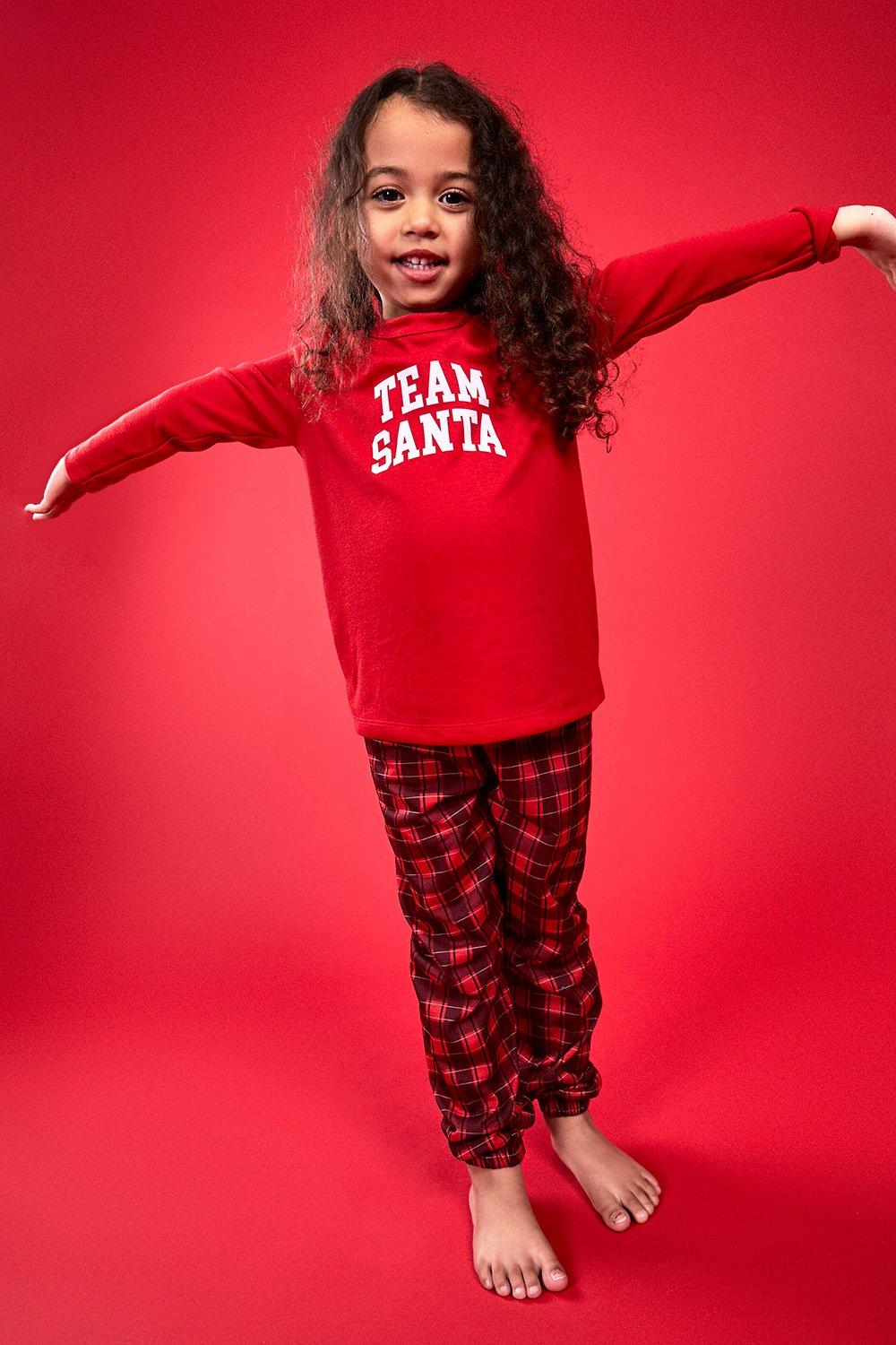 Kid s Team Santa Family Pj Set boohoo