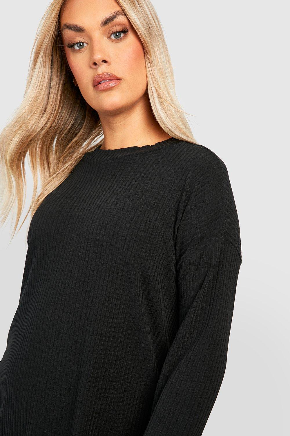 Long sleeve 2025 black tunic top