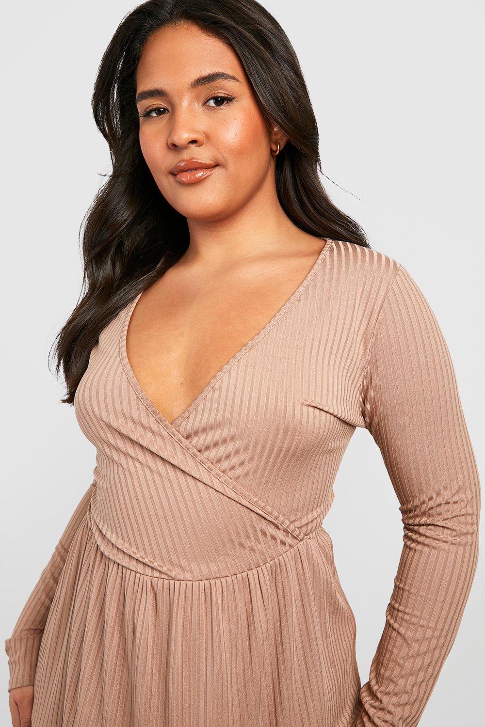 Mocha wrap clearance dress