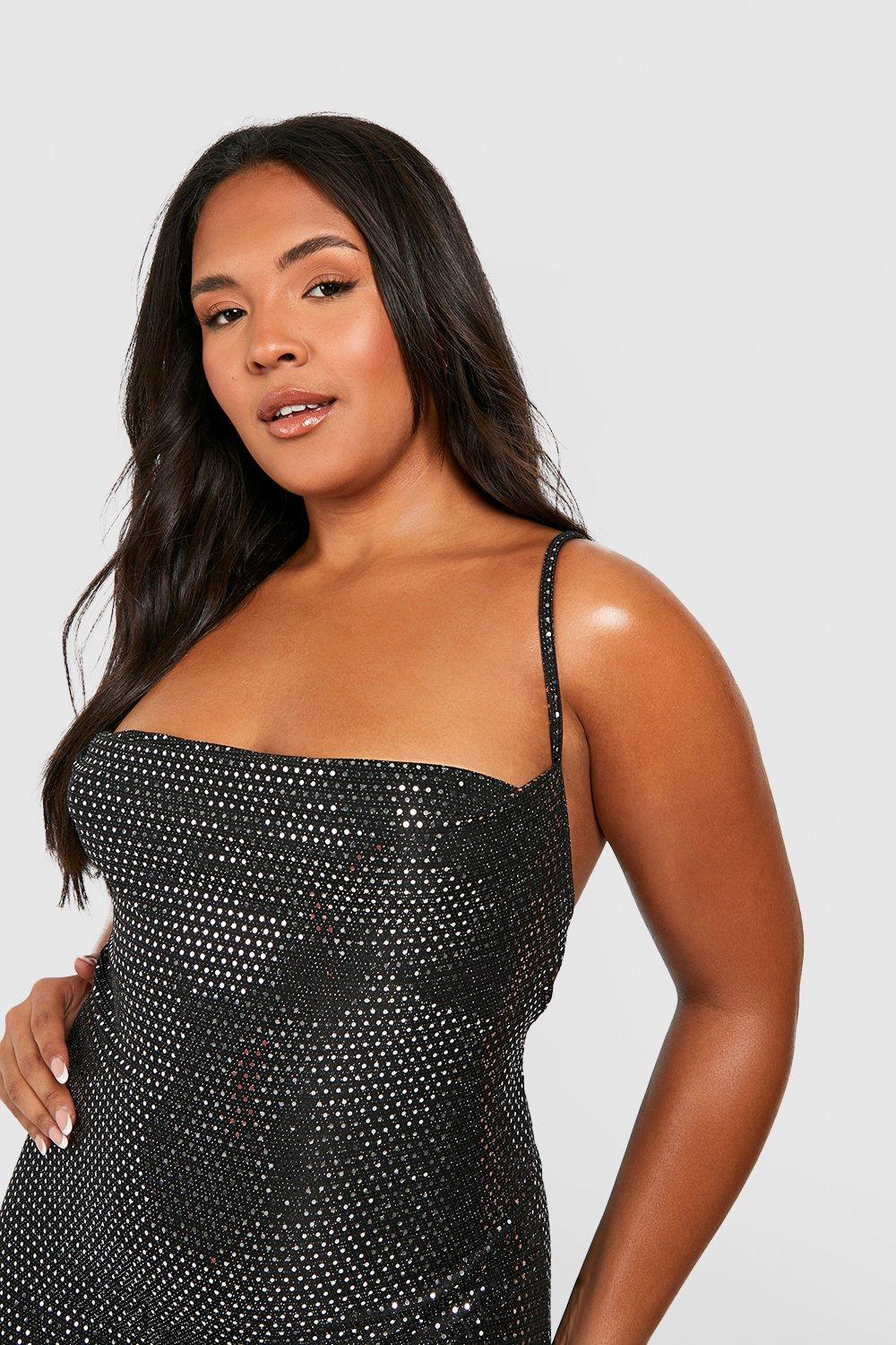 Boohoo clearance metallic dress