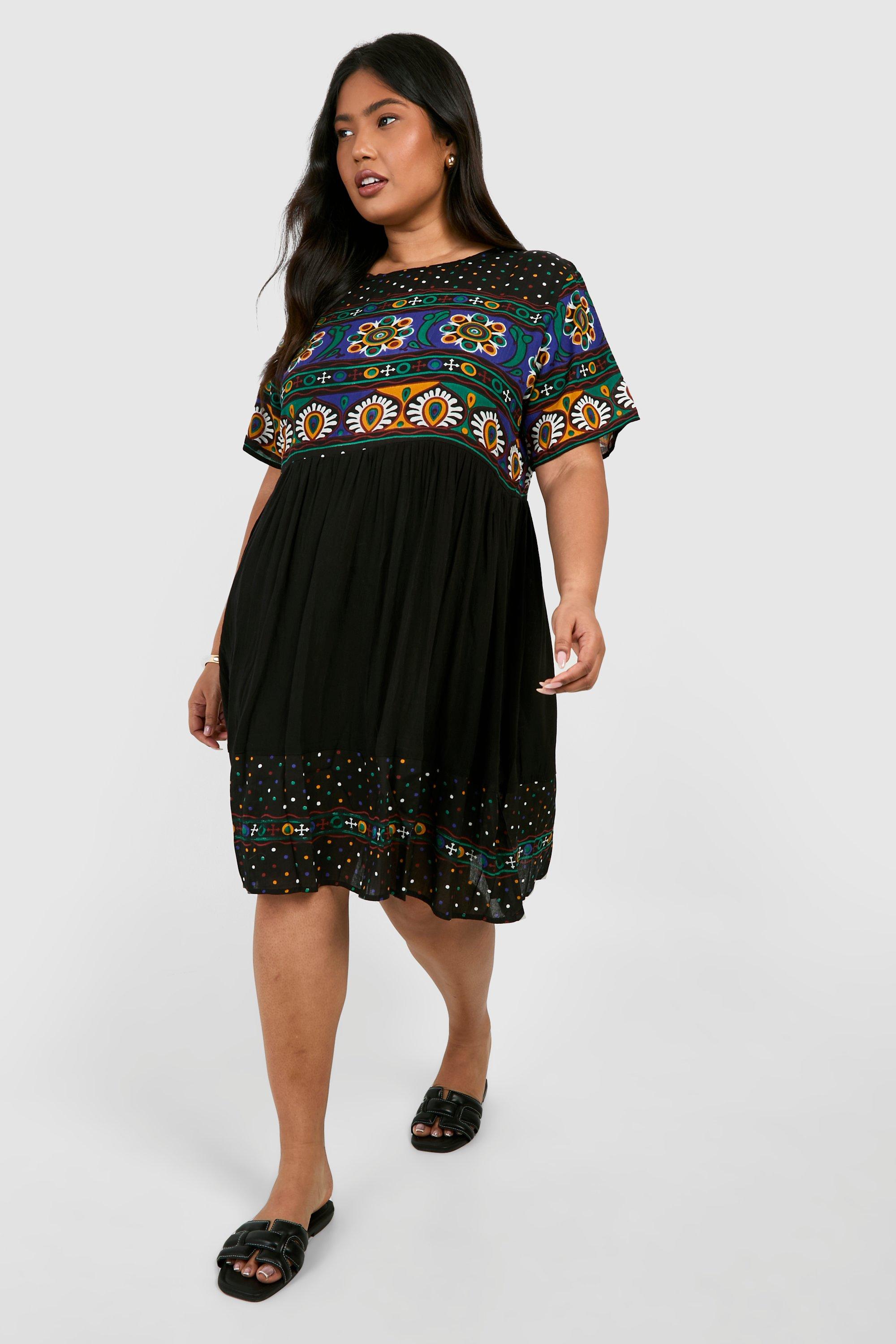 Retro on sale print dress