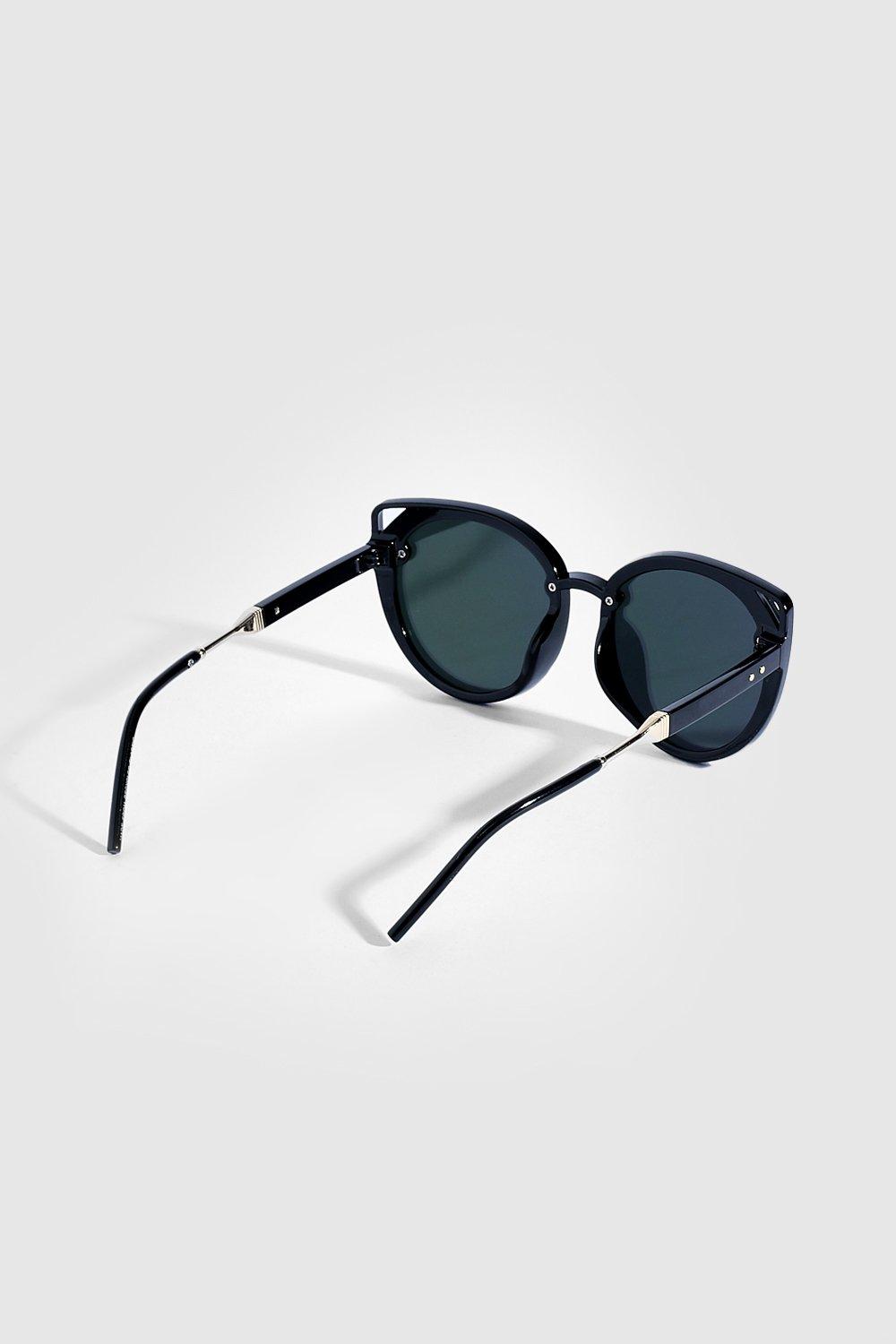 Mirrored Oversized Cat Eye Sunglasses