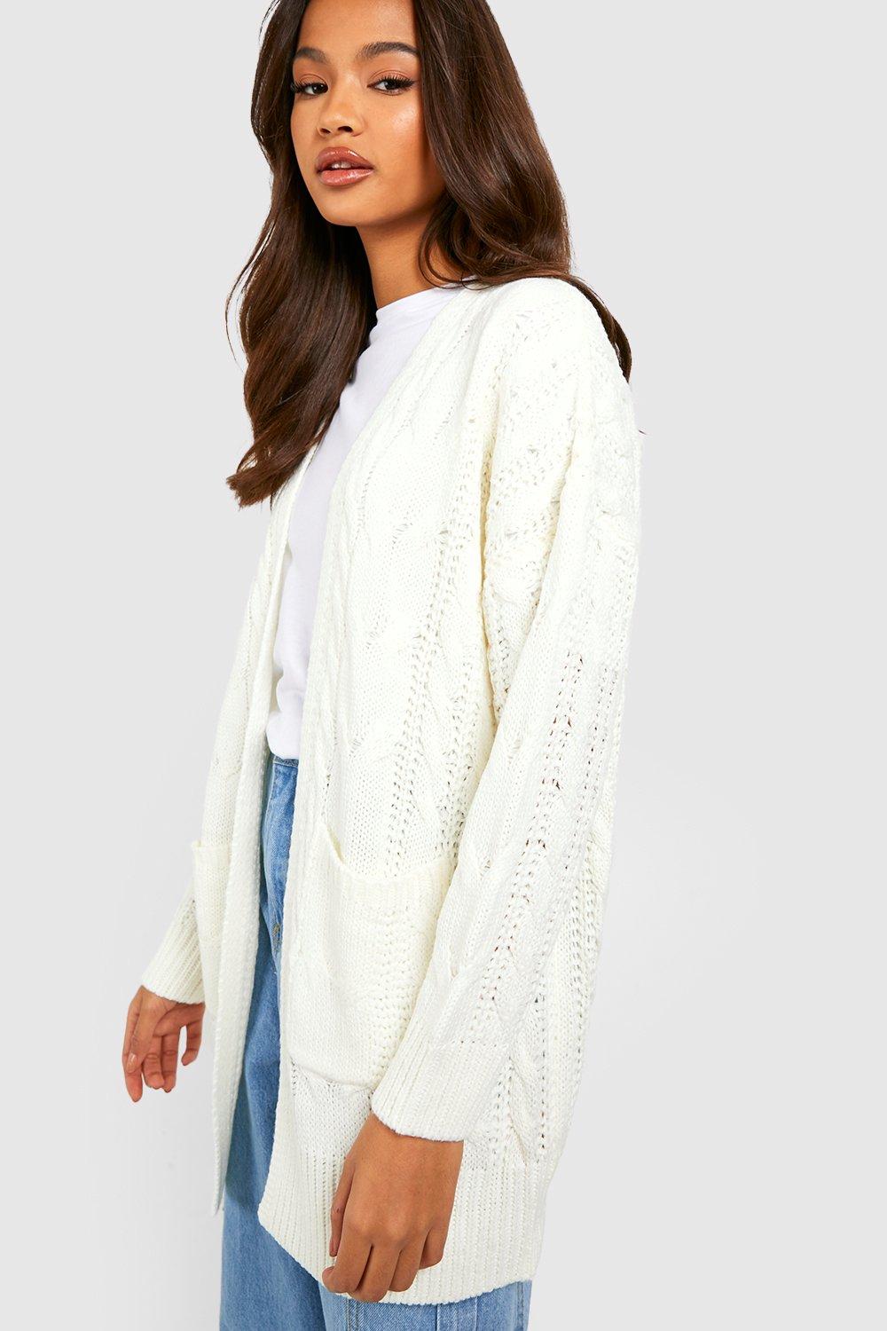 Cable knit outlet cardigan