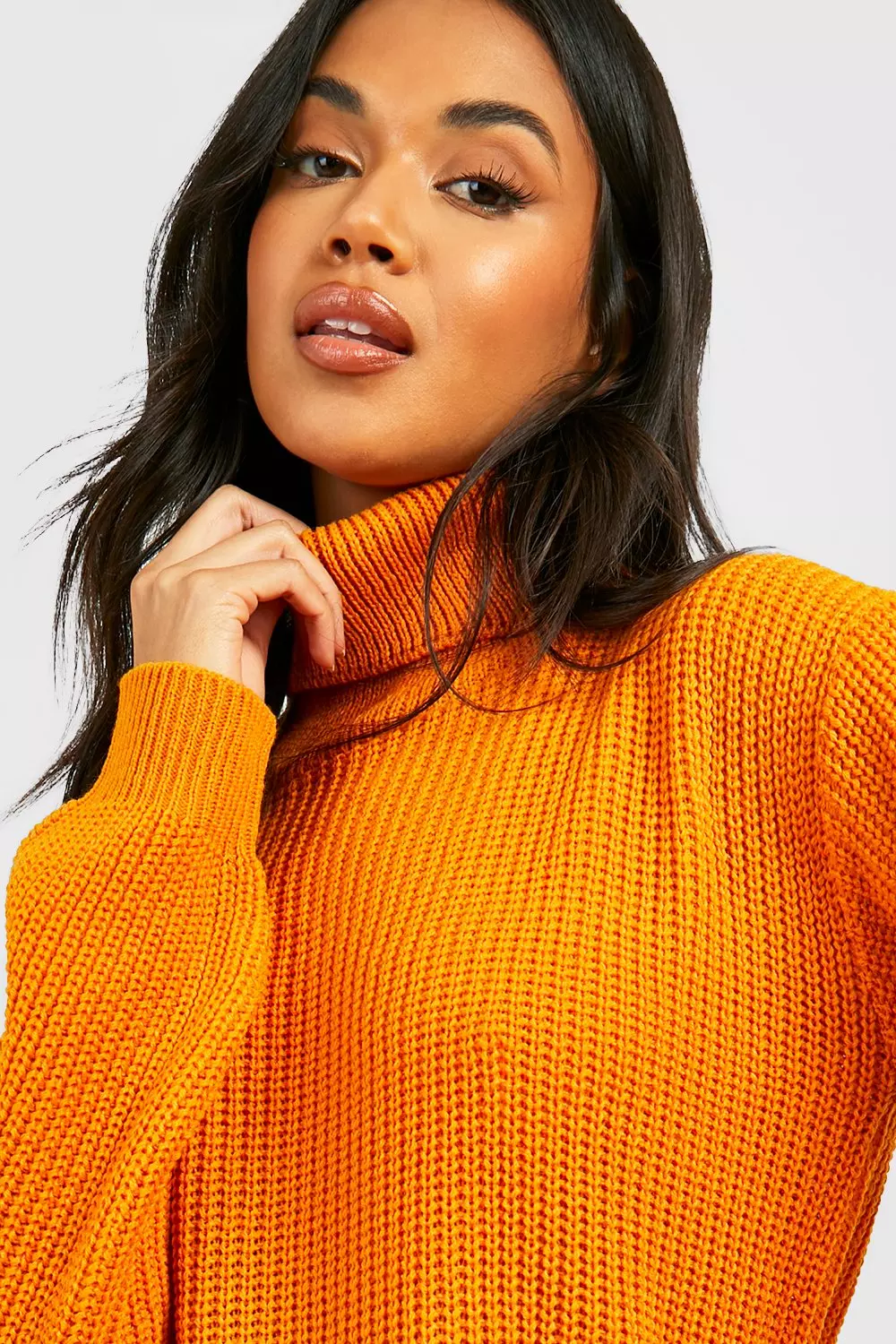 Gold polo sale neck jumper