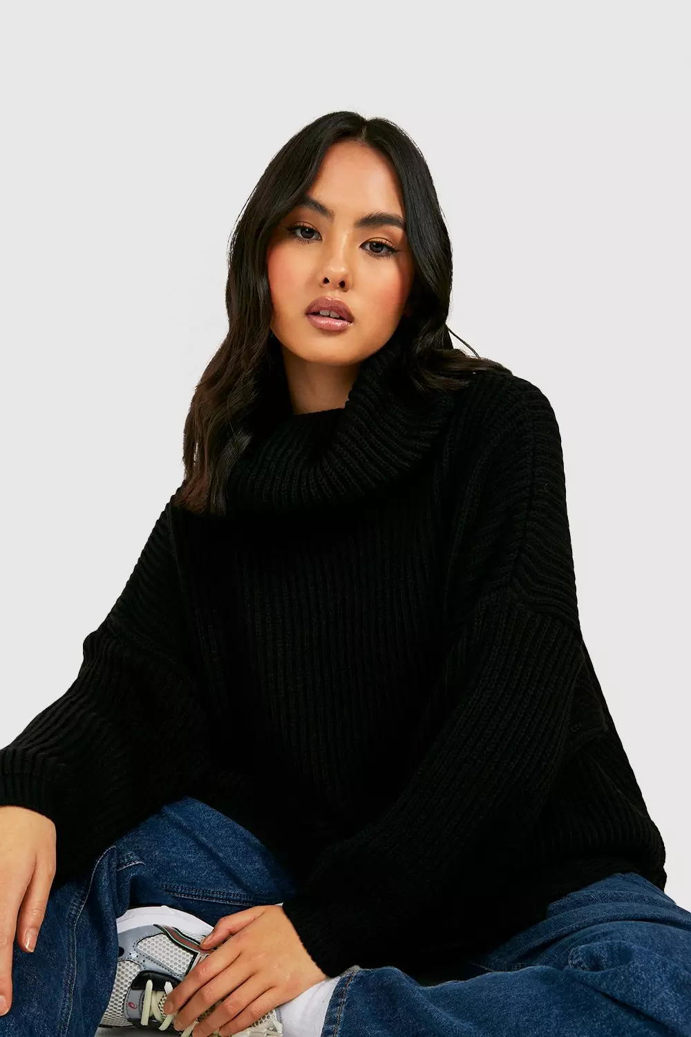 Black boyfriend jumper shop