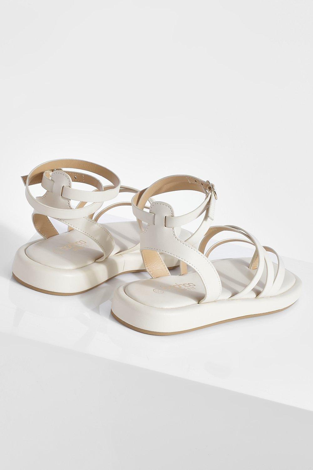 Wide Fit Strappy Chunky Sandals