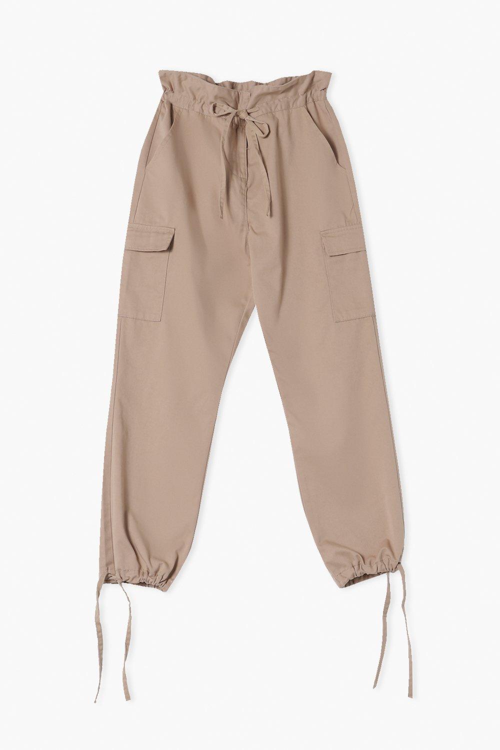 High waisted best sale paper bag joggers