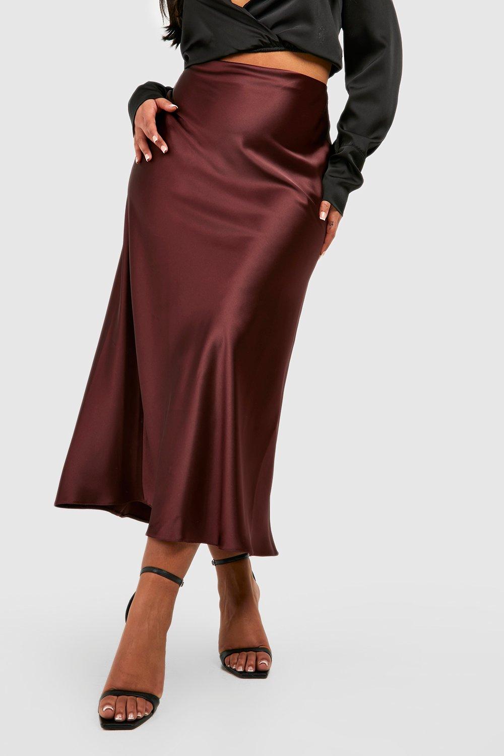 Brown discount skirt slip