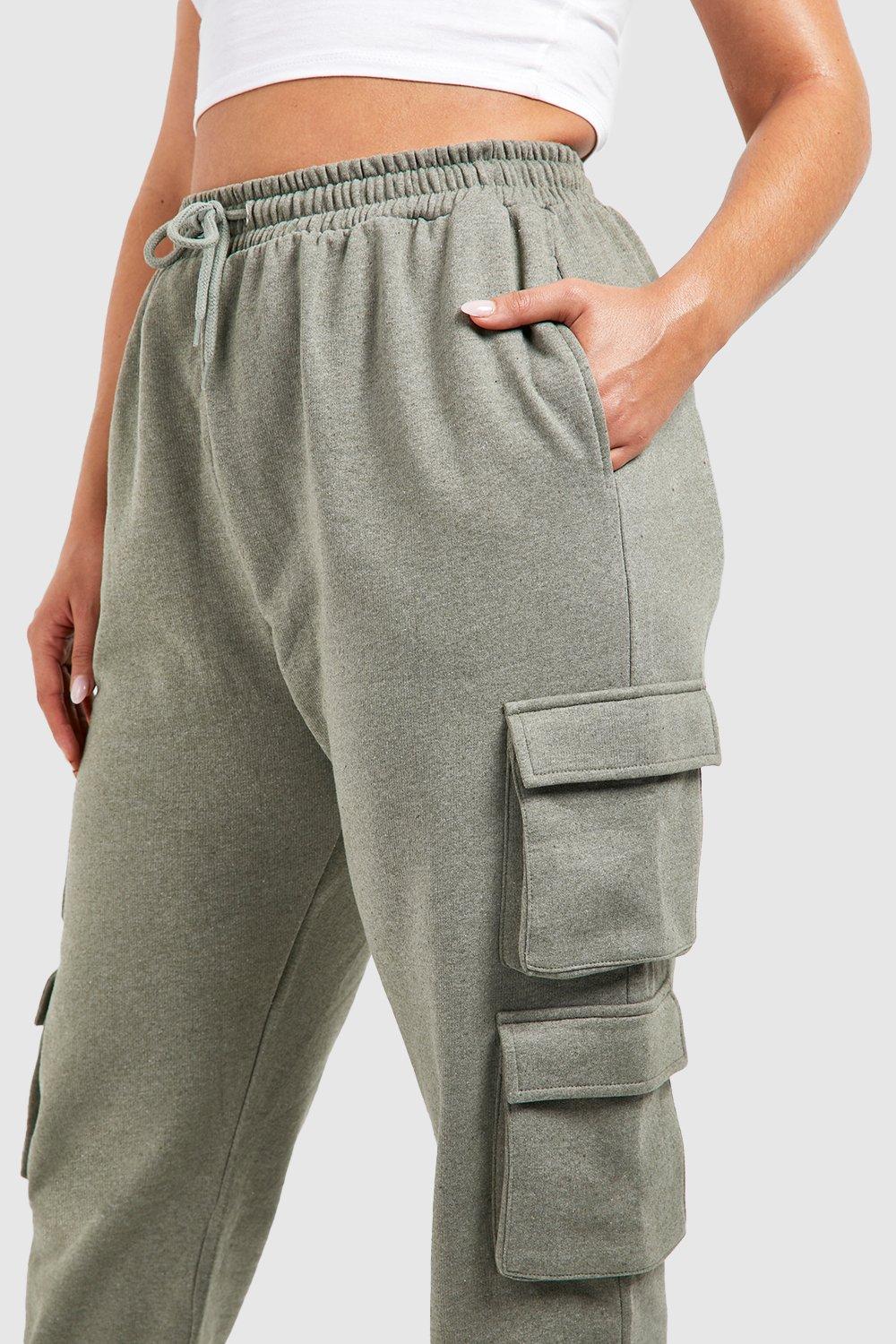 Women's Plus Double Cargo Pocket Oversized Jogger