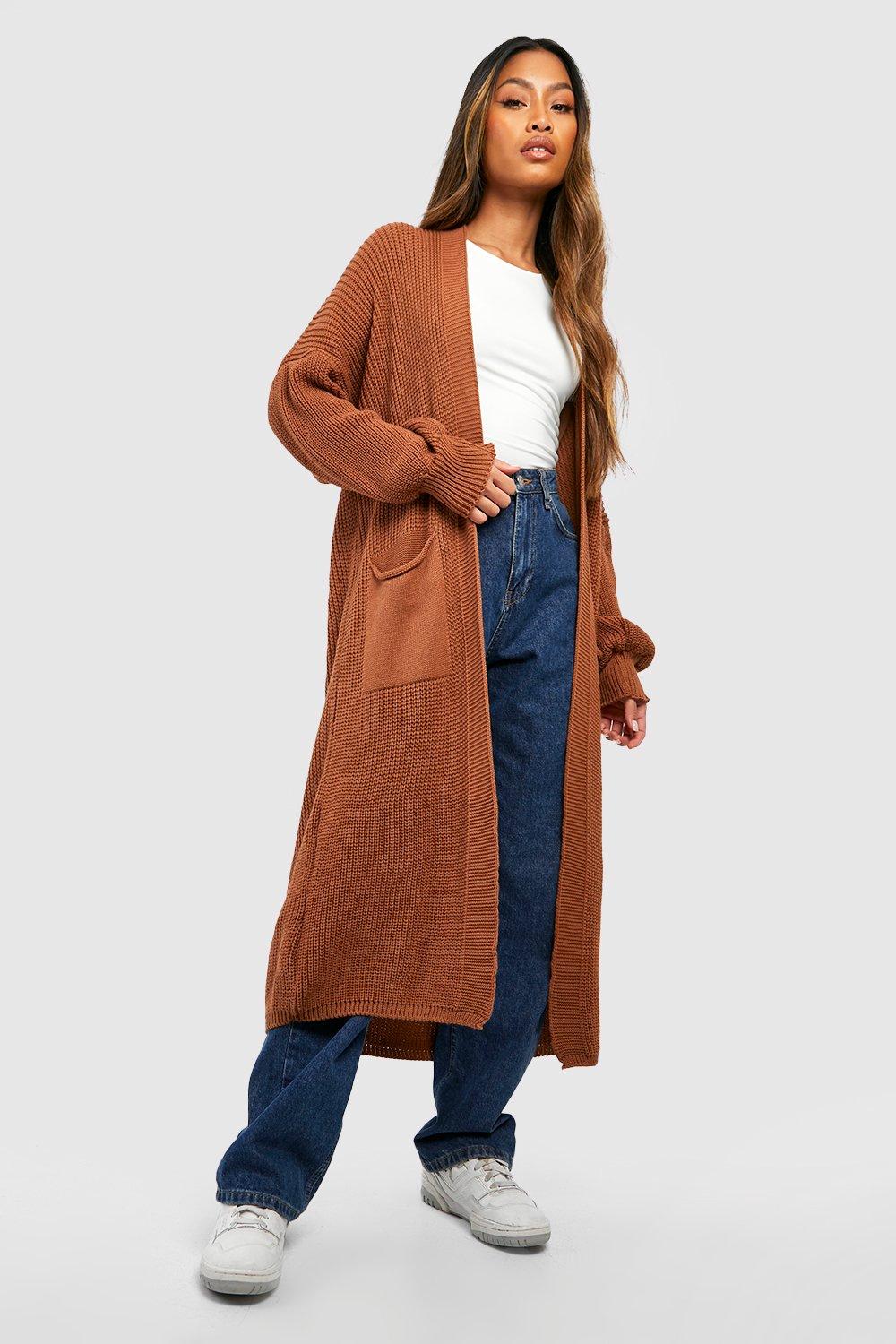 Camel chunky clearance cardigan