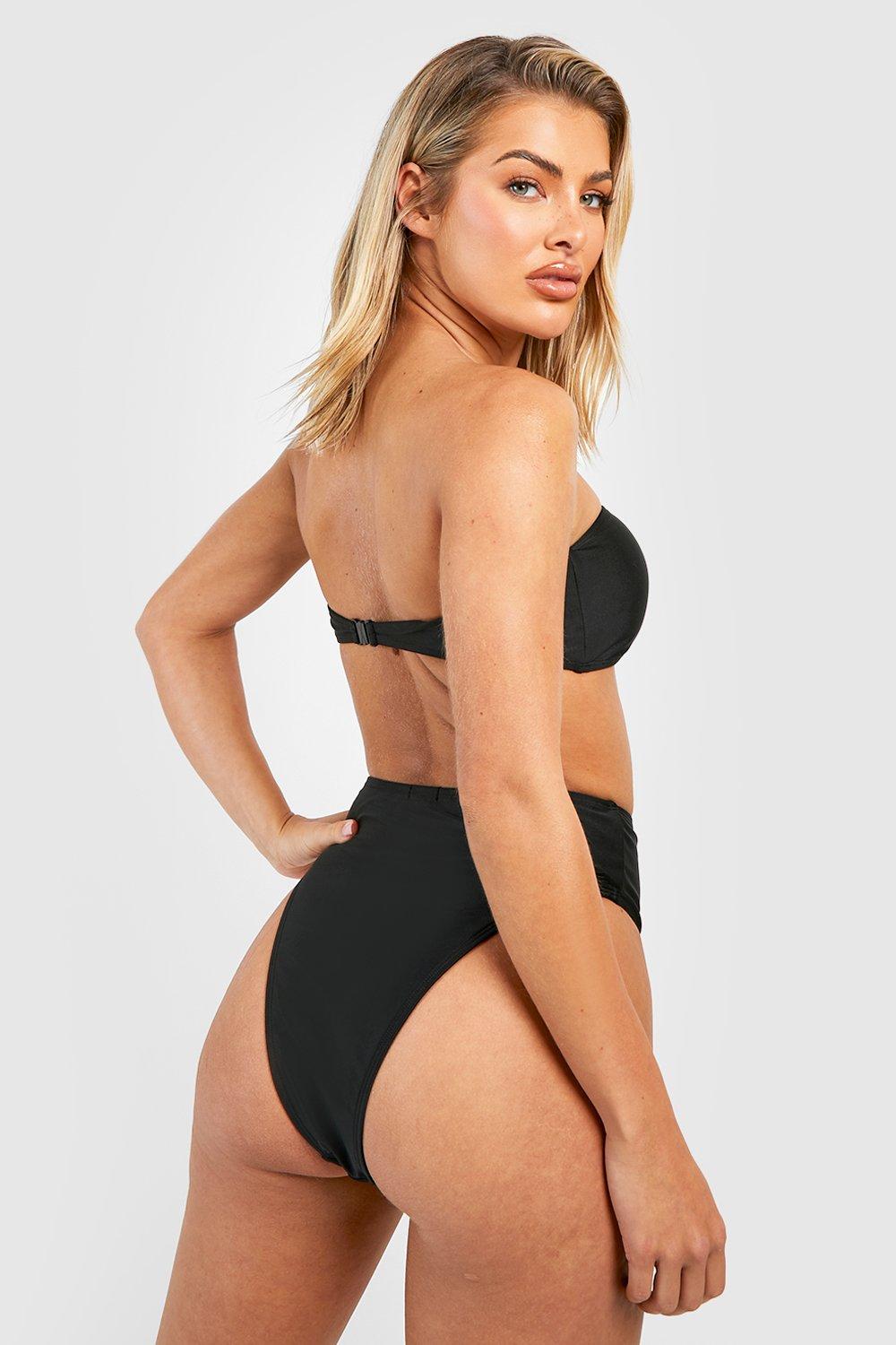 Black bikini boohoo online