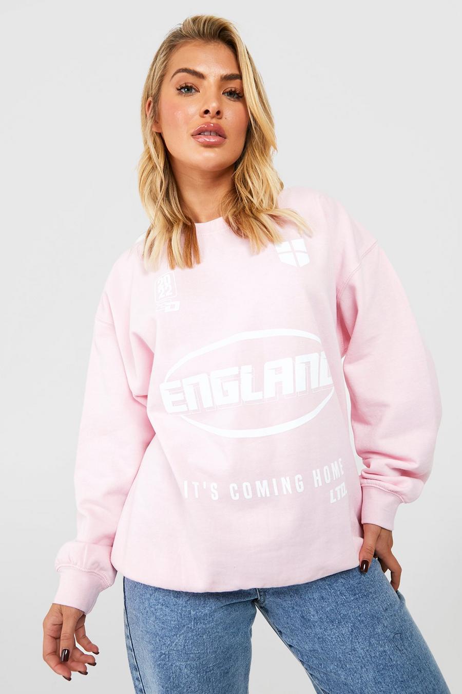 Light pink England Oversized Sweater 