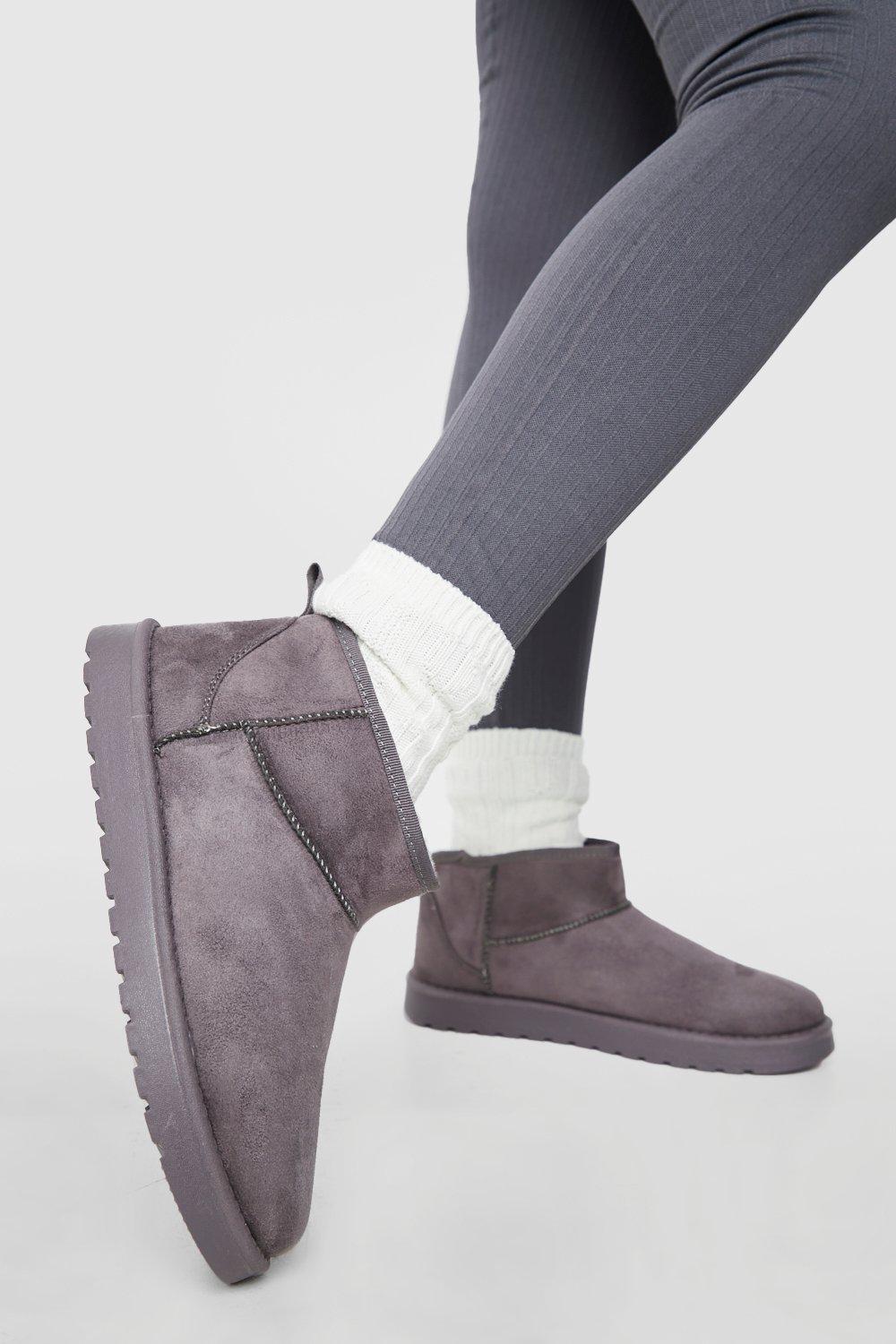 Boohoo hotsell grey boots