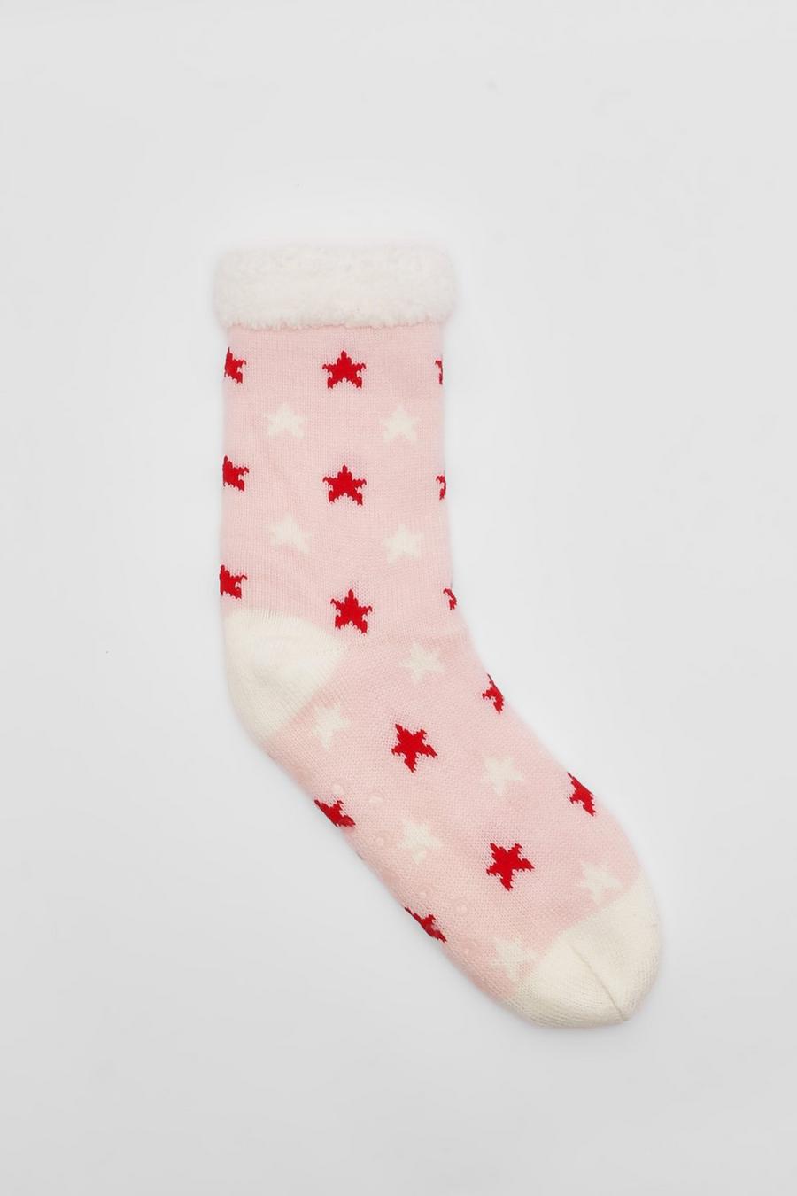 Calcetines para andar por con estrellas rojas |