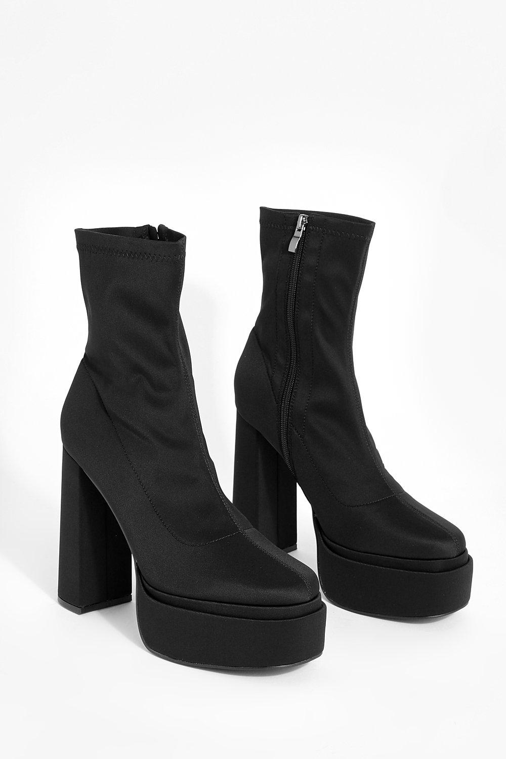 Boohoo platform hot sale boots