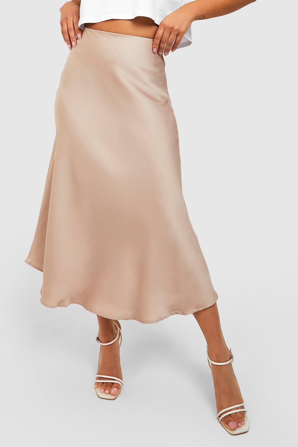 Petite Satin Midaxi Skirt