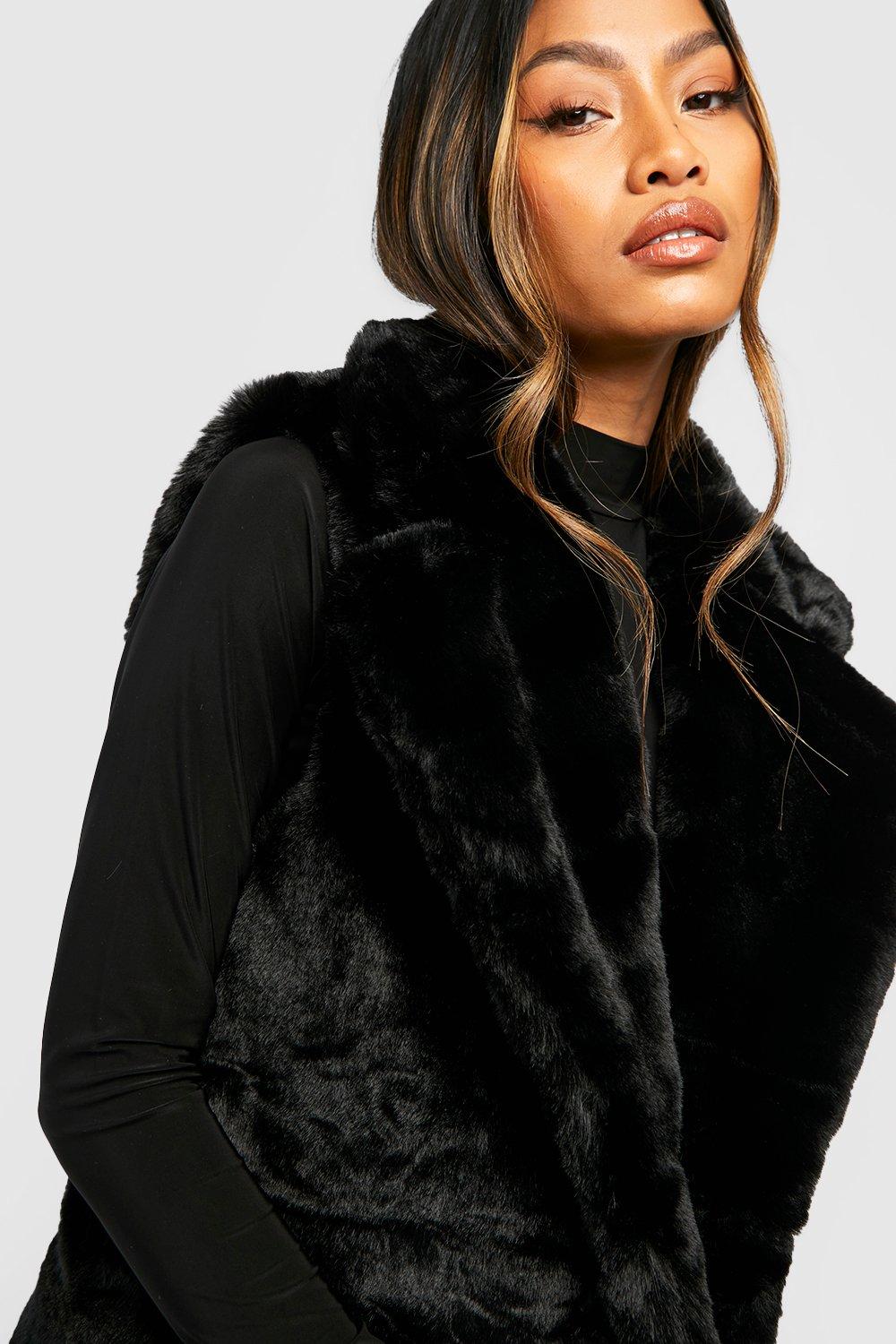 Boohoo faux fur on sale gilet