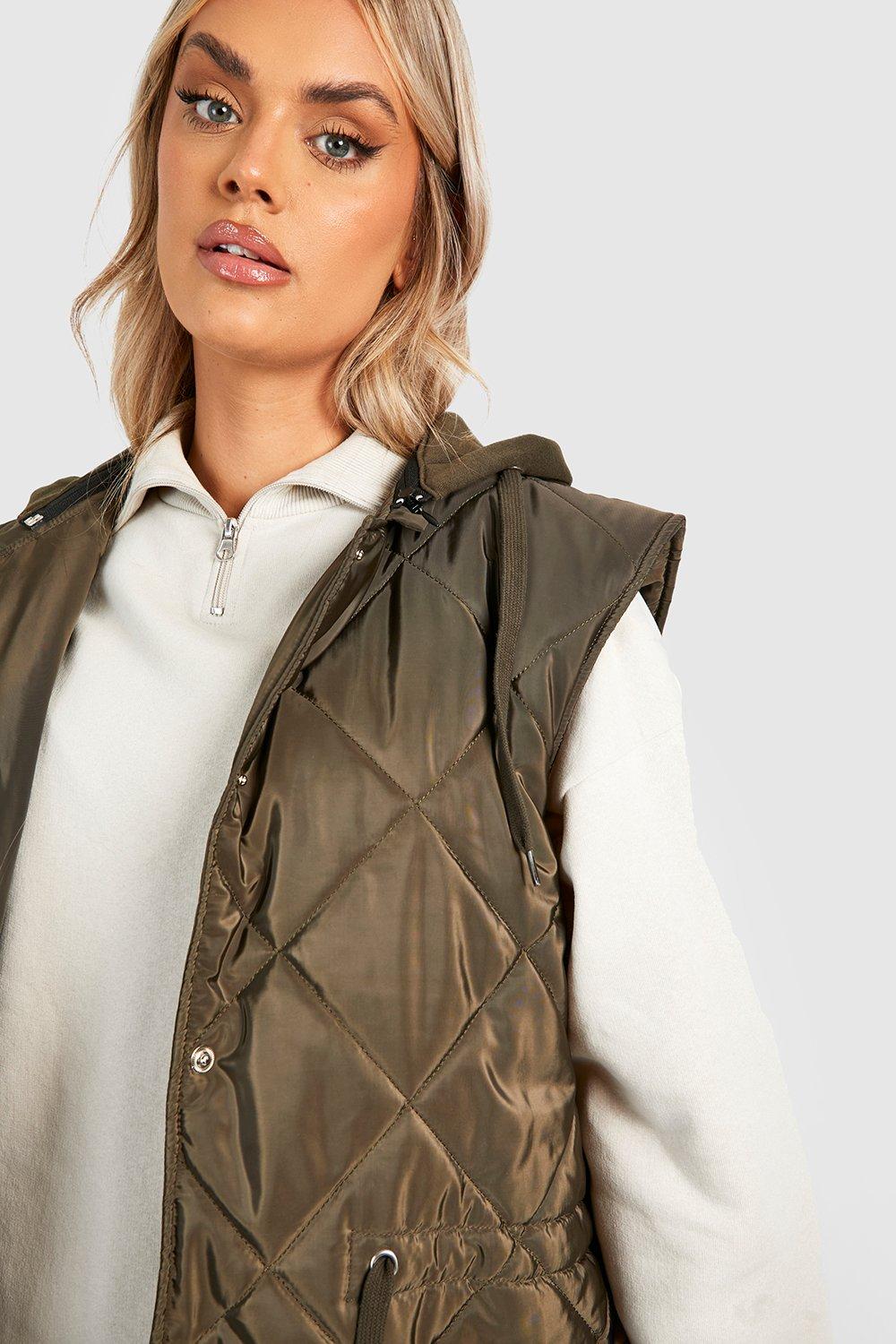 Chaleco plumifero largo discount mujer