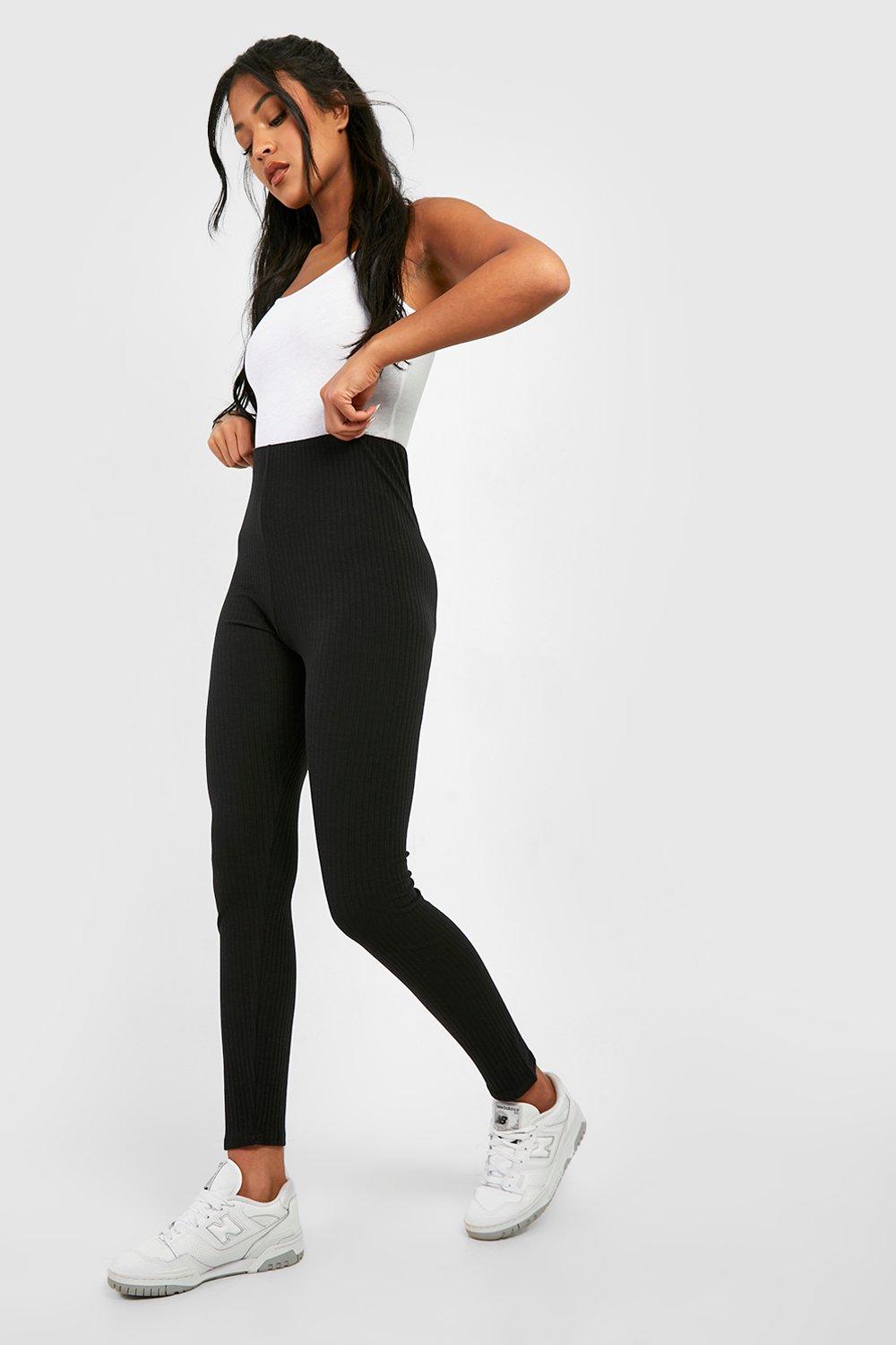 Rib High Rise Legging - Black