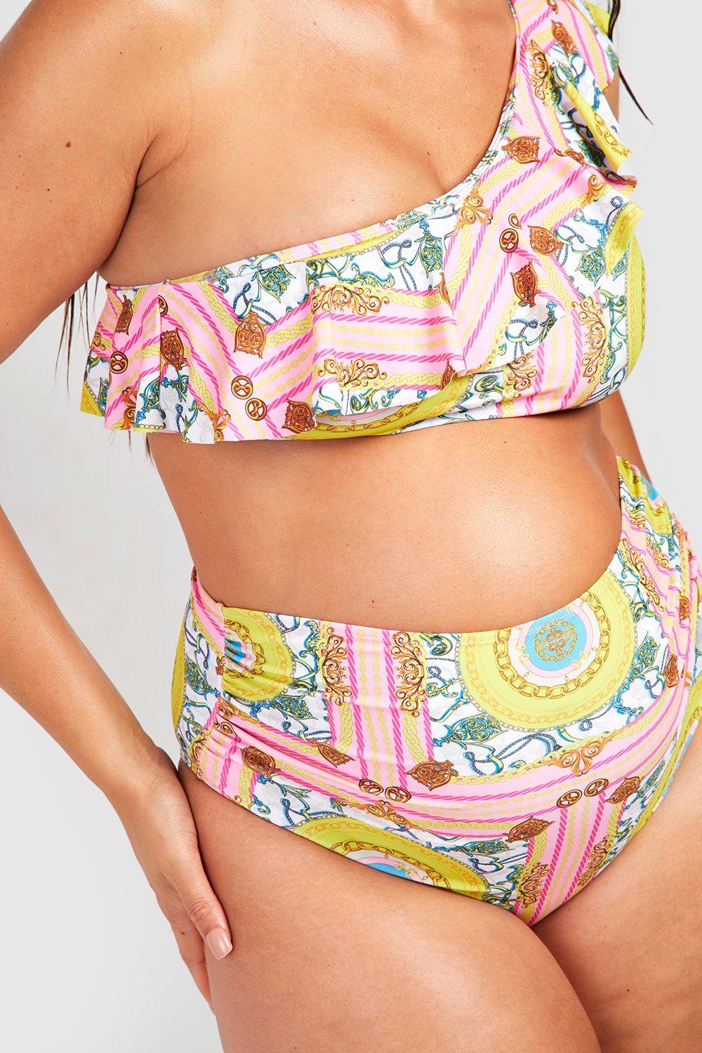 High waisted best sale bikini boohoo