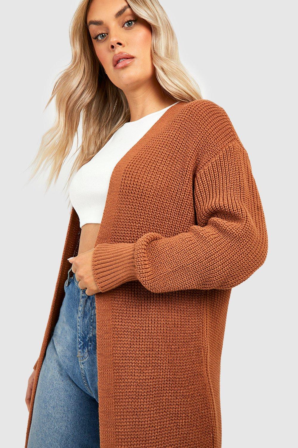 Boohoo plus cardigan sale