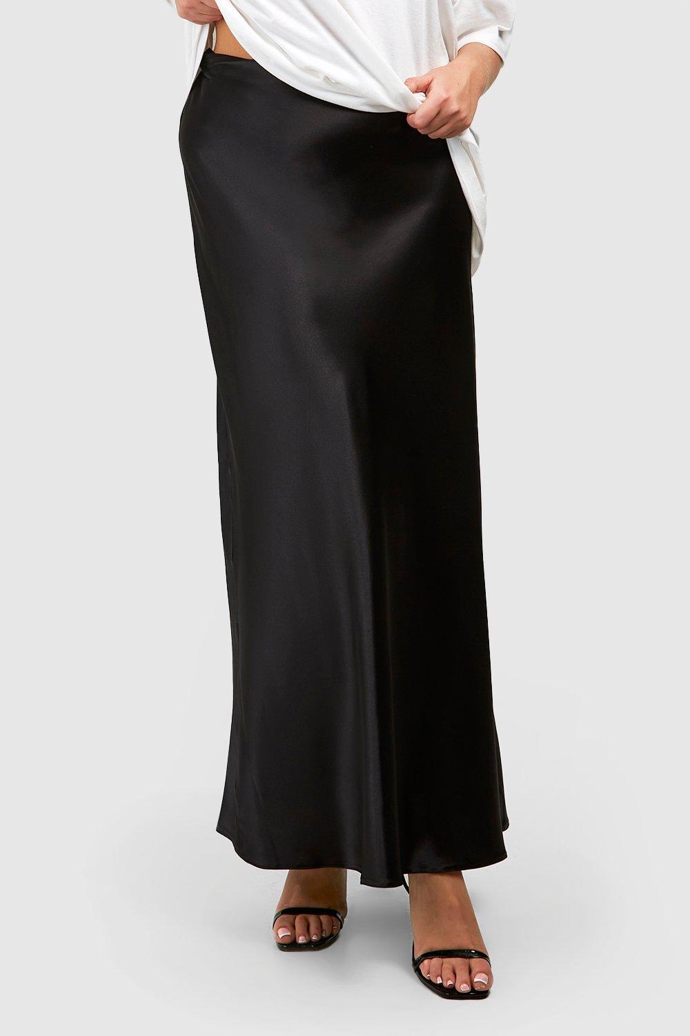 Silk hotsell skirt boohoo