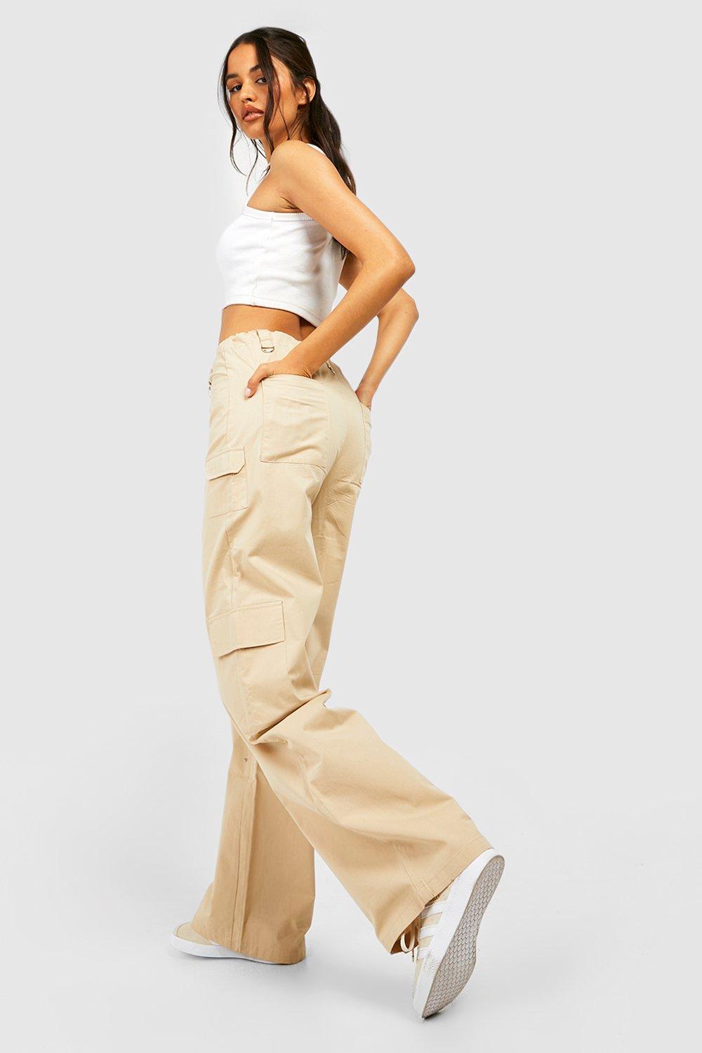 Pantalon cargo femme discount boohoo