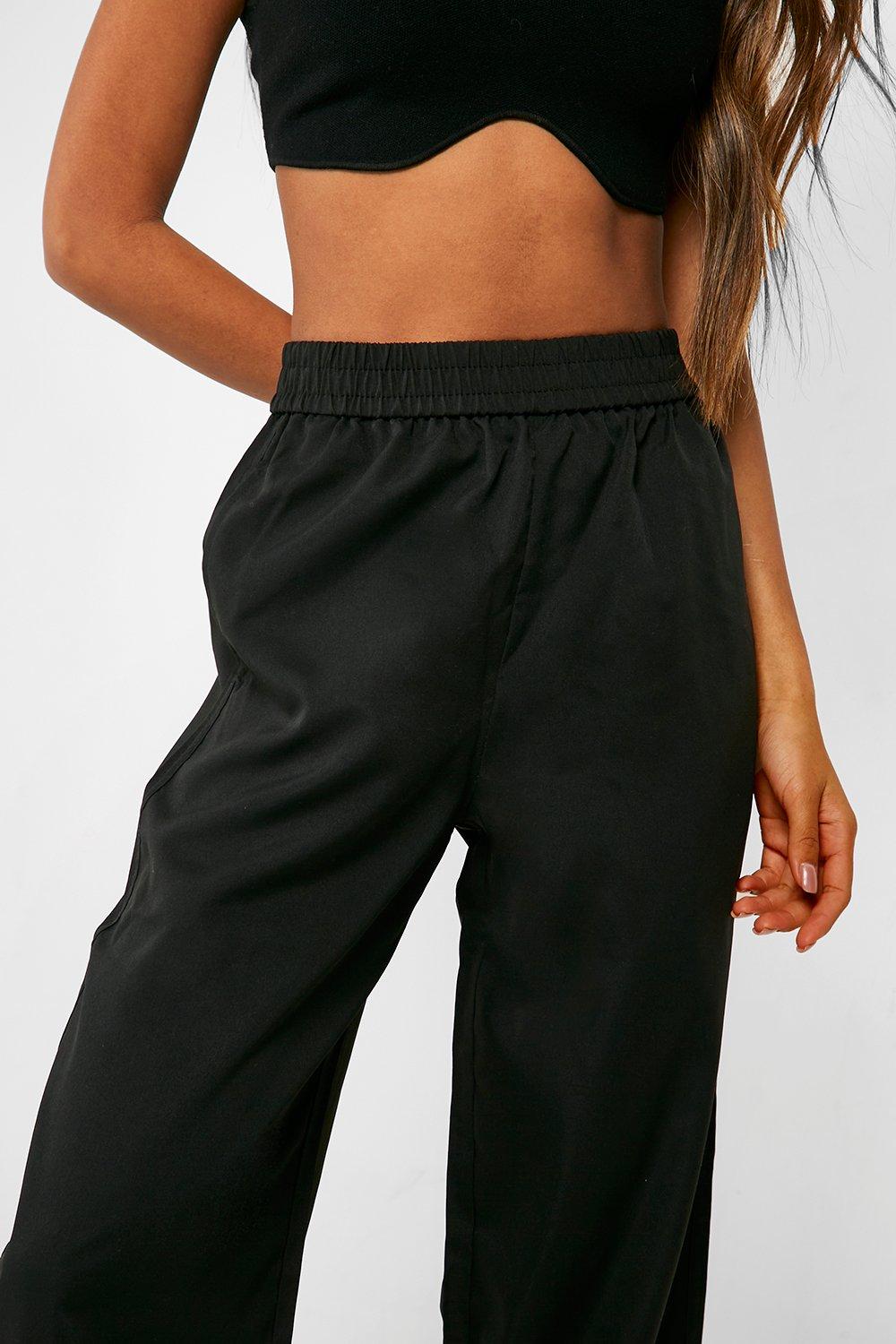 Women's elastic waist trousers