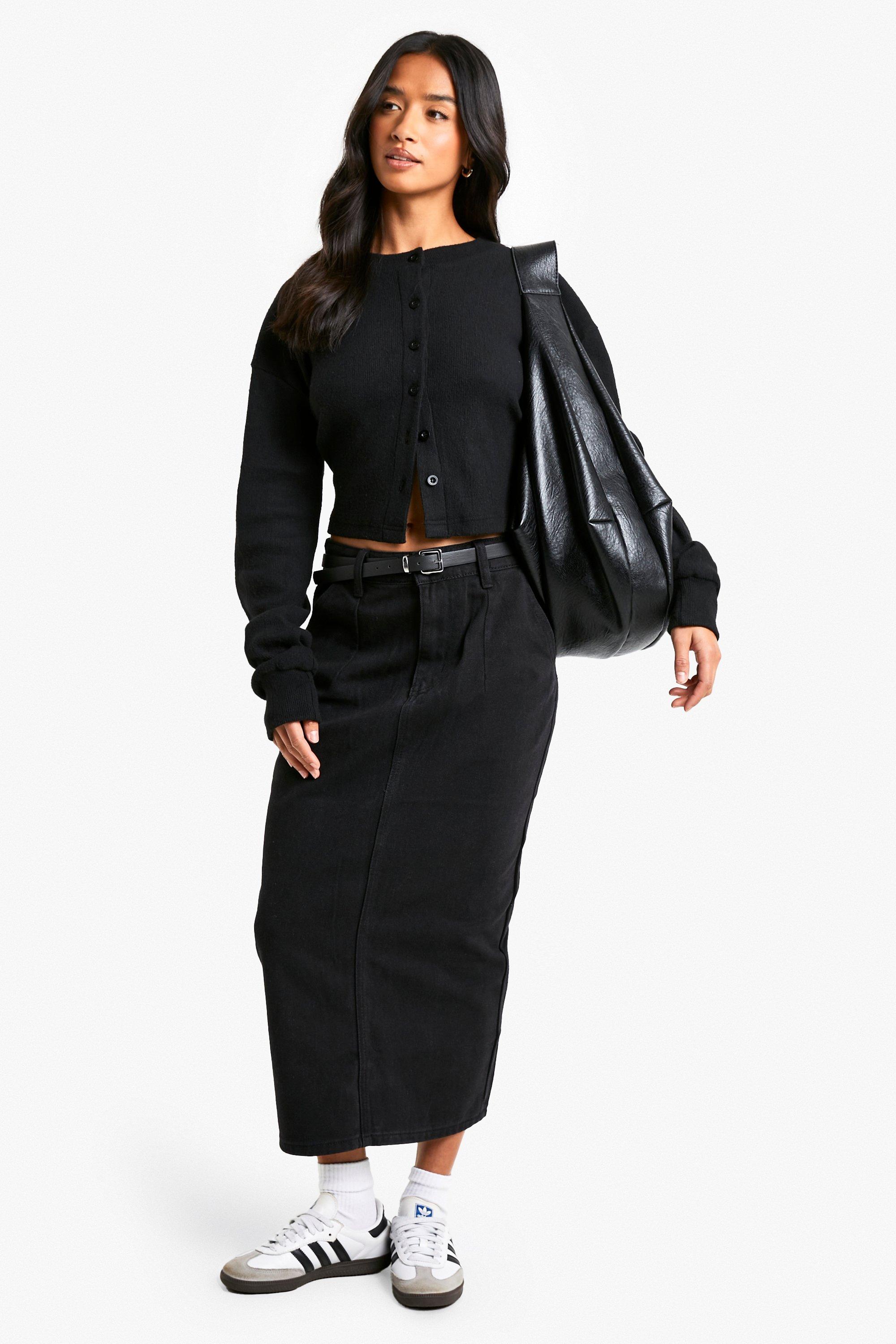 Petite midi skirts boohoo online