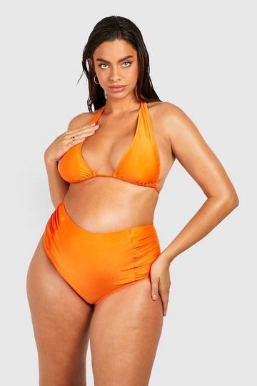 Maternity Essential High Waist Brief orange