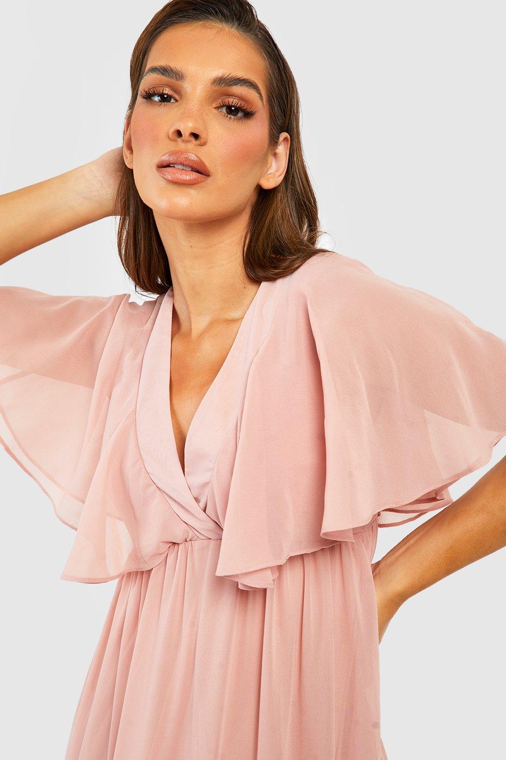 Boohoo angel hotsell sleeve dress