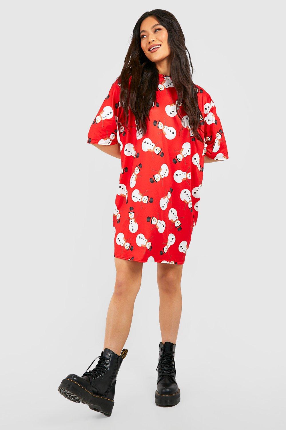 Novelty Christmas T shirt Dress boohoo IE