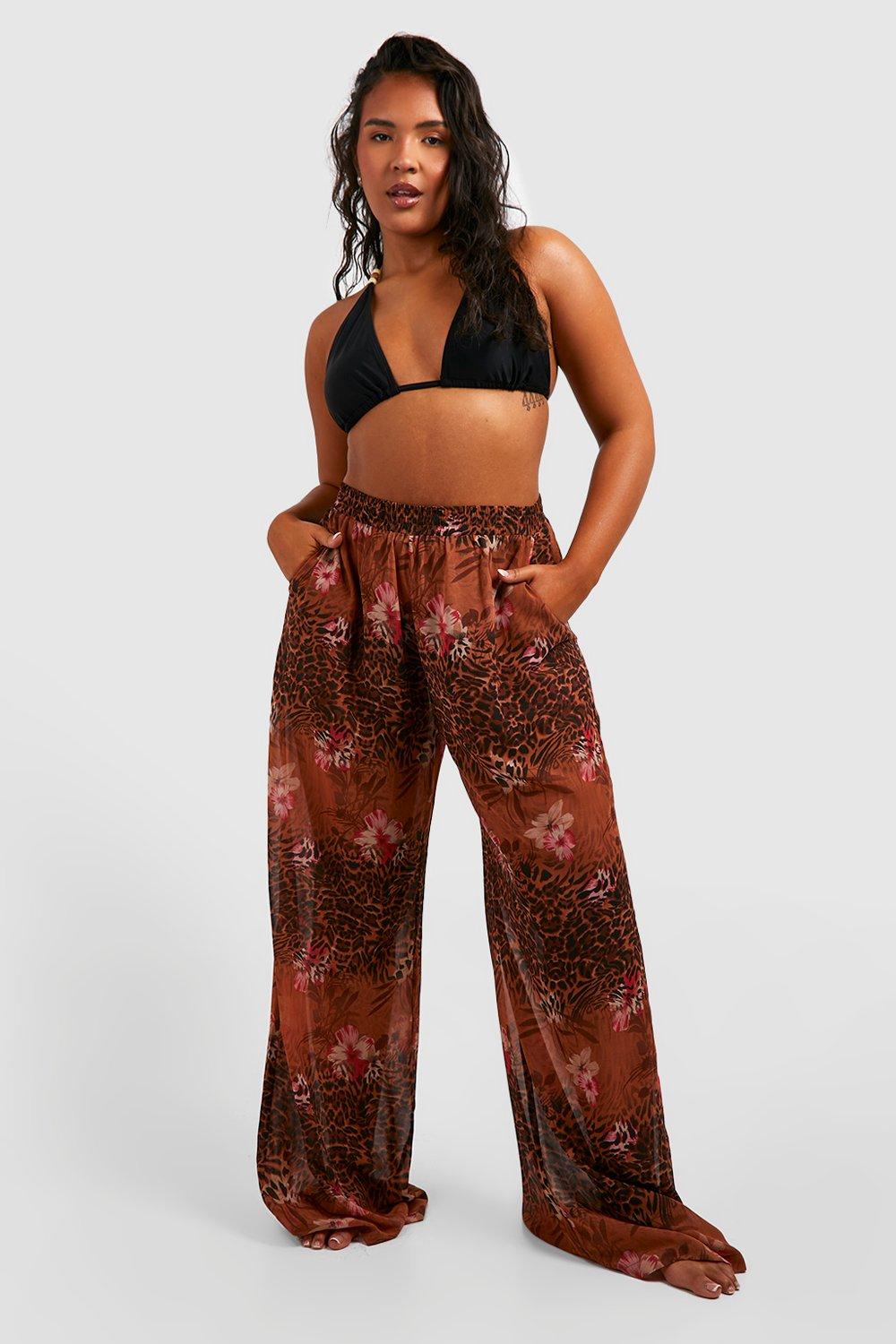 Boohoo hot sale leopard trousers