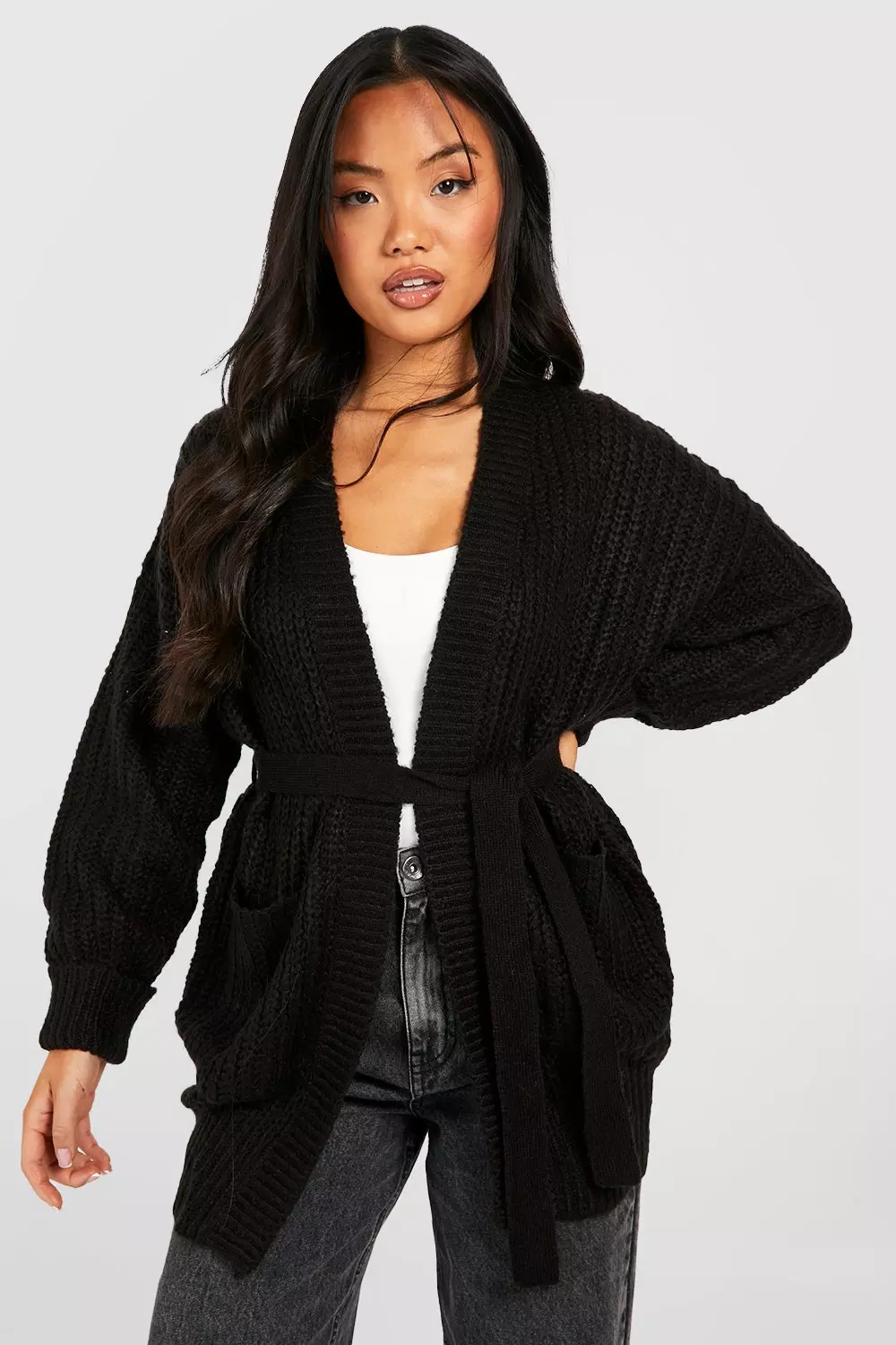 Black hotsell wooly cardigan