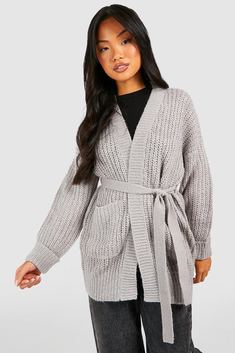 Cardigan belted 2025