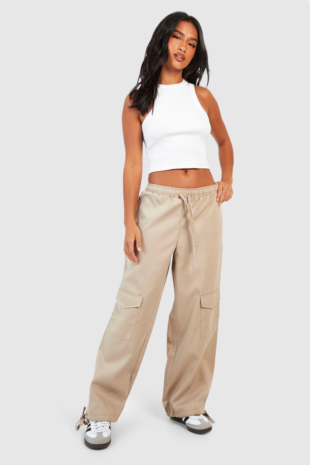 Petite Drawstring Waist Oversized Sweatpants